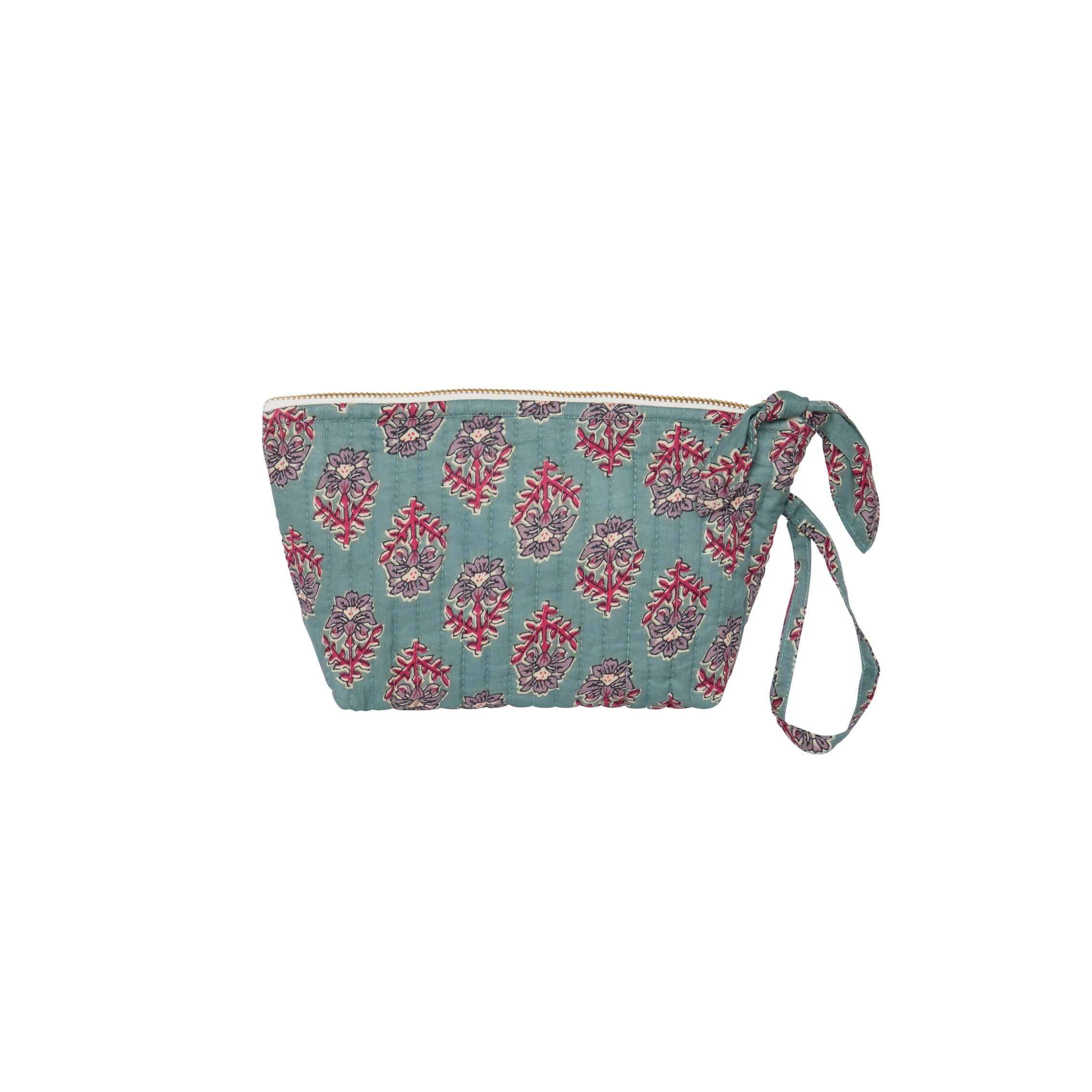 Petite trousse de toilette molletonnée - Vert