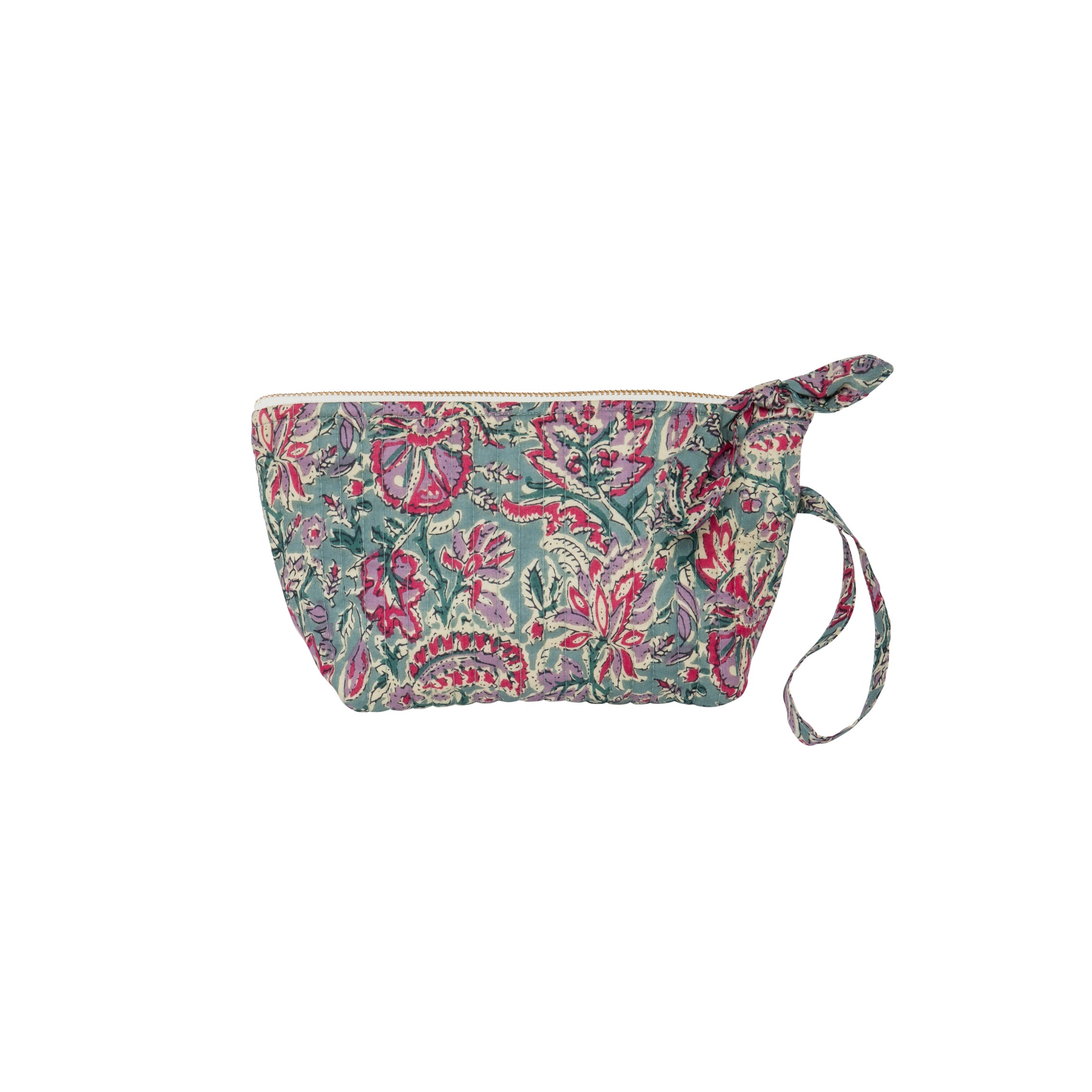 Petite trousse de toilette molletonnée - Vert