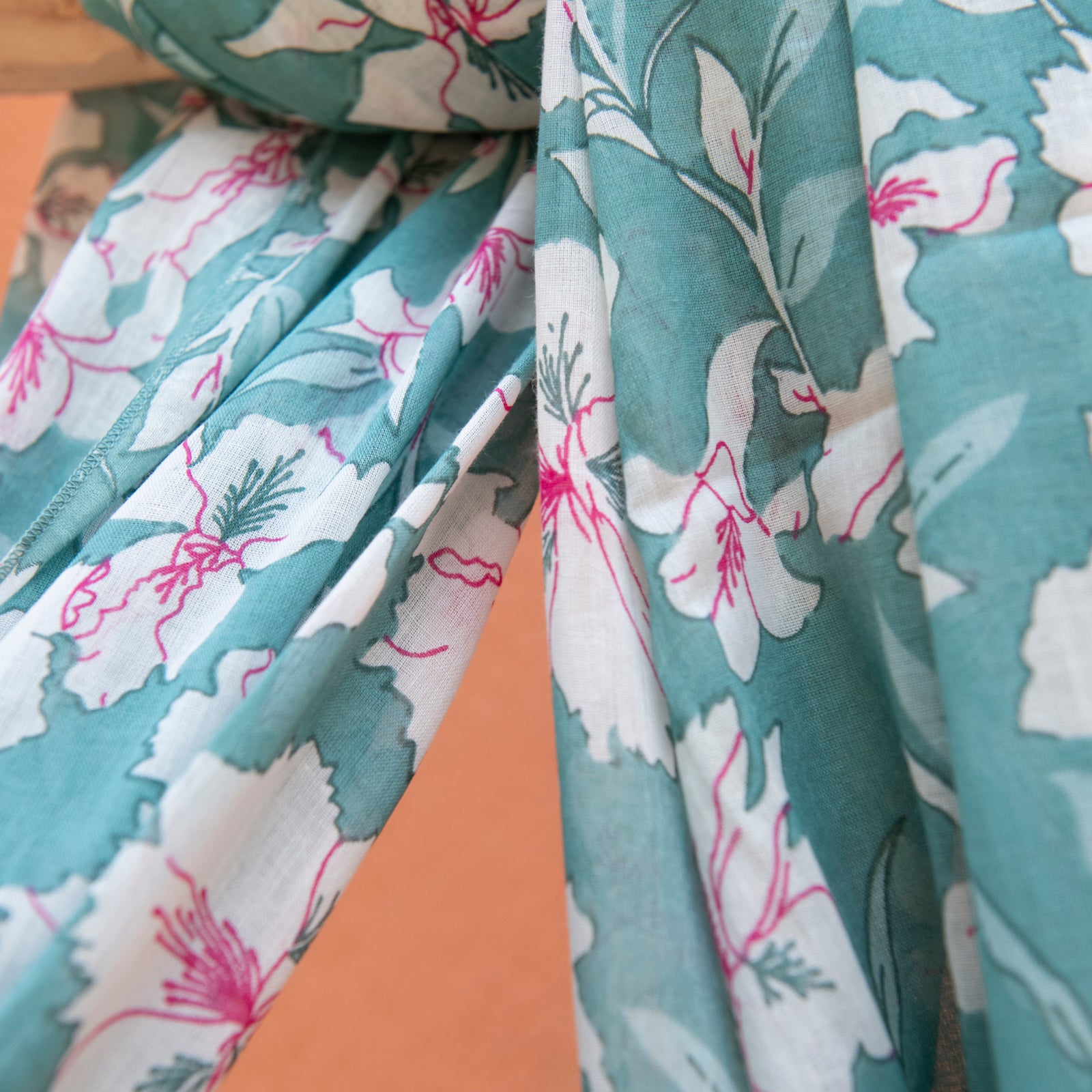 Large Scarf / Sarong Rayol 100% Cotton - Green GREEN