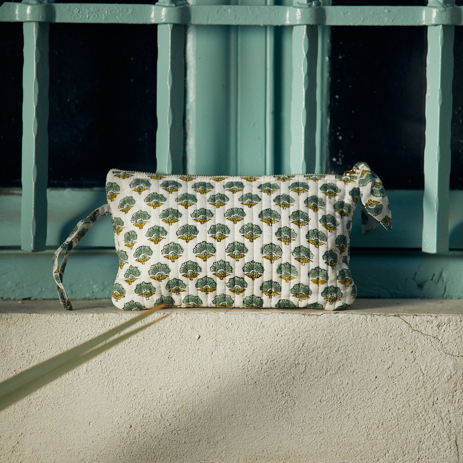 Make Up Bag Gigaro 100% Organic Cotton - Green GREEN