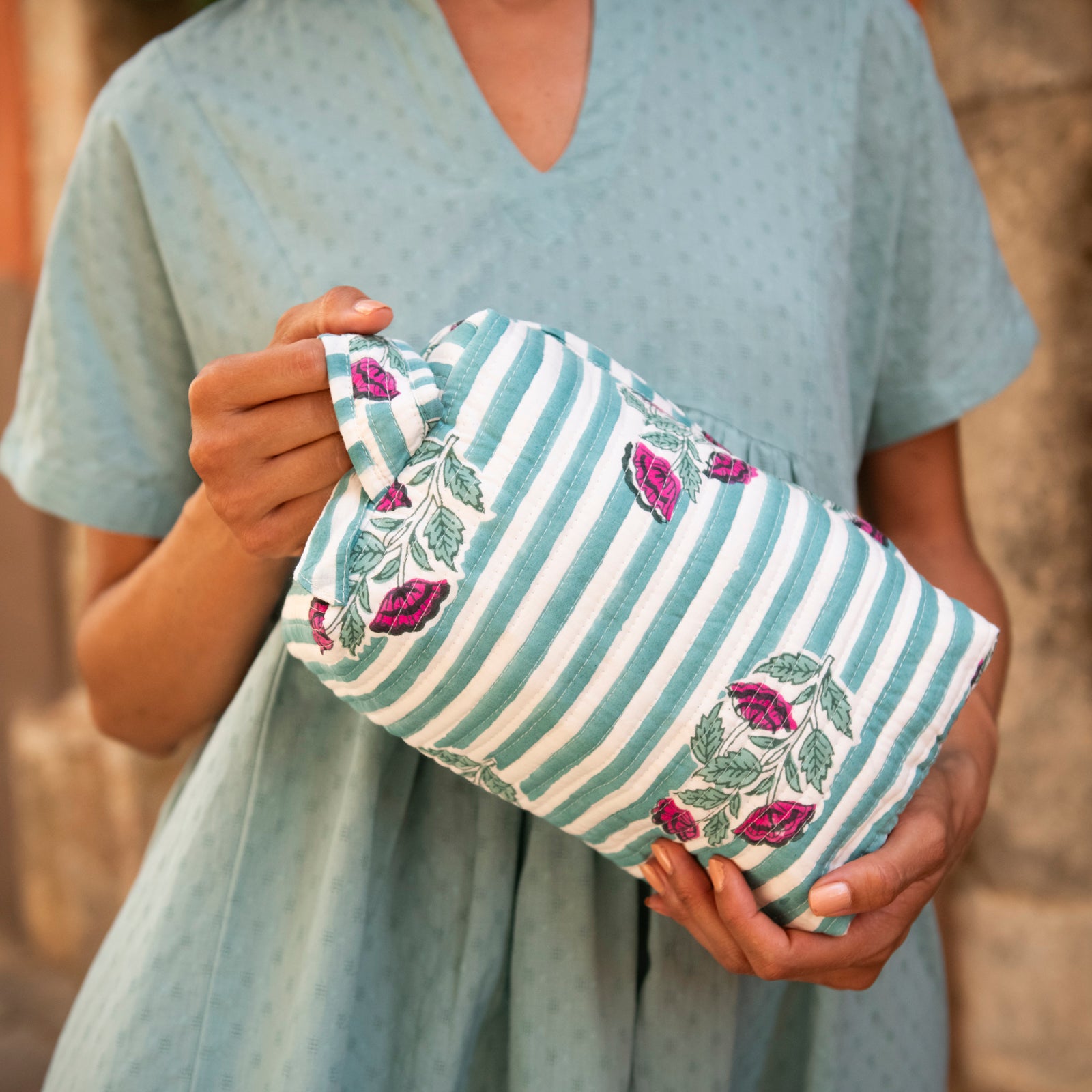 Toilet Bag Beaulieu 100% Organic Cotton - Green GREEN