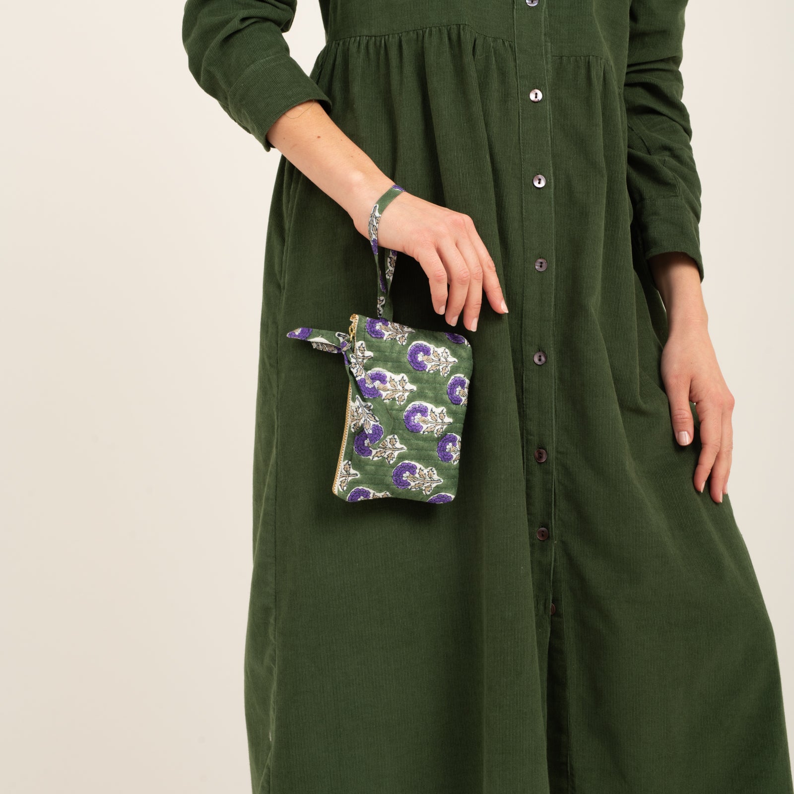 Purse Sati 100% Organic Cotton - Green GREEN