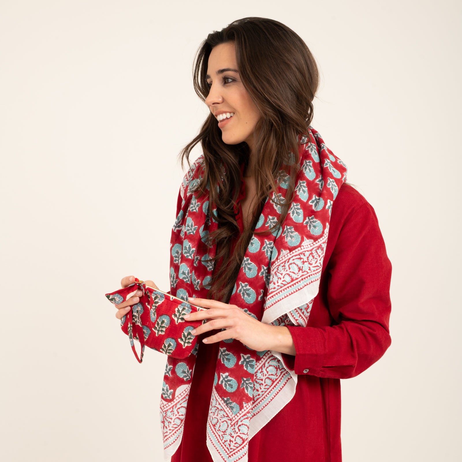 Purse Sati 100% Organic Cotton - Red RED