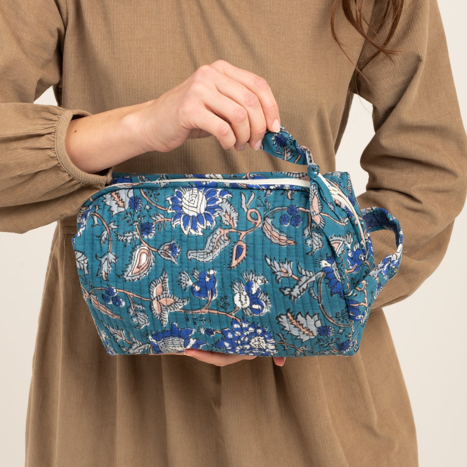 Toilet Bag Tara 100% Organic Cotton - Blue BLUE