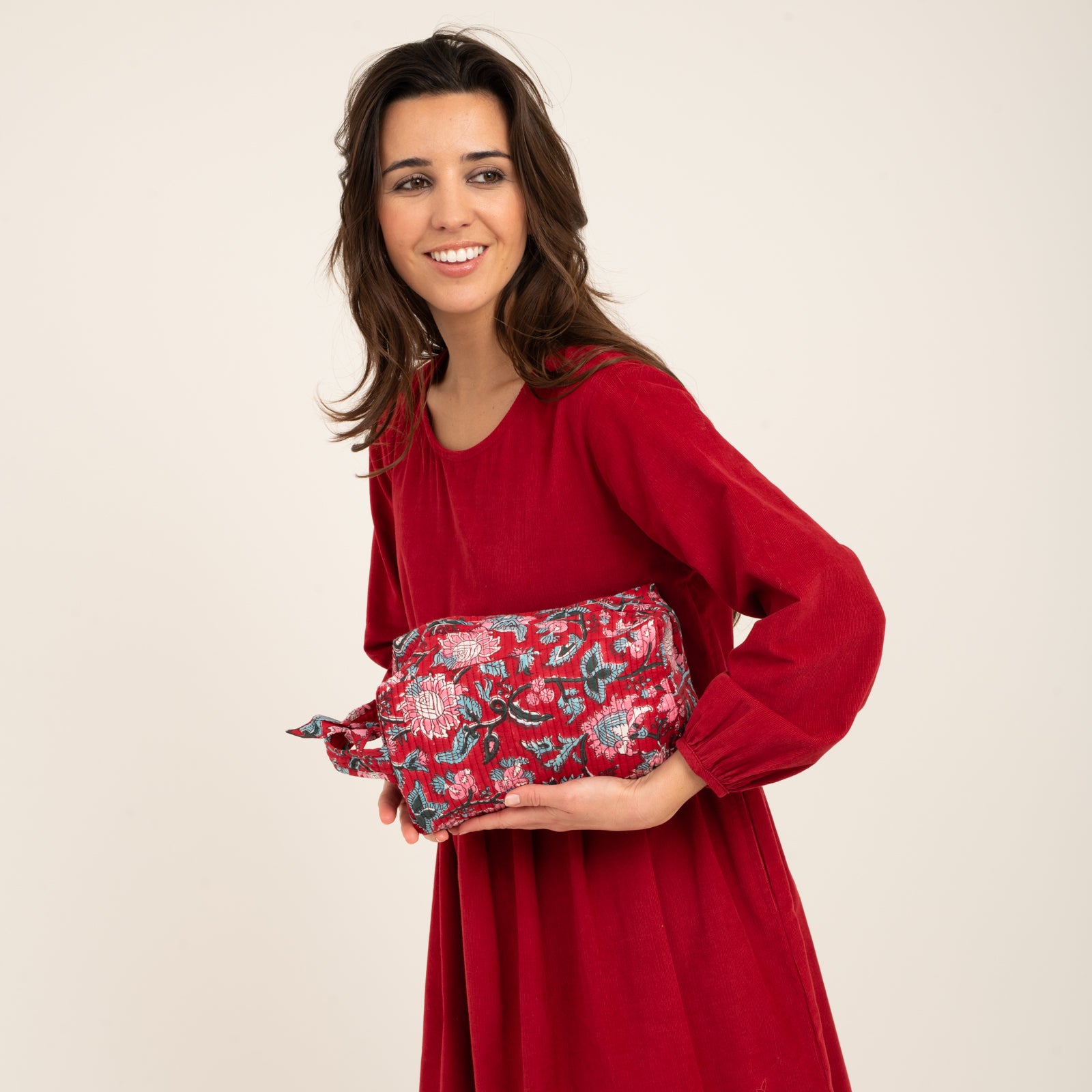 Toilet Bag Tara 100% Organic Cotton - Red RED
