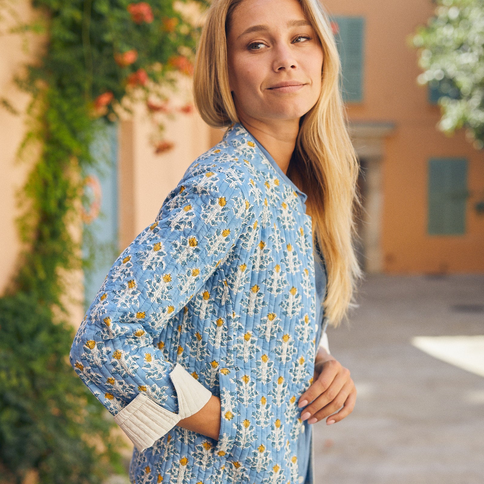 Jaya Jacket Escalet 100% Organic Cotton - Blue BLUE