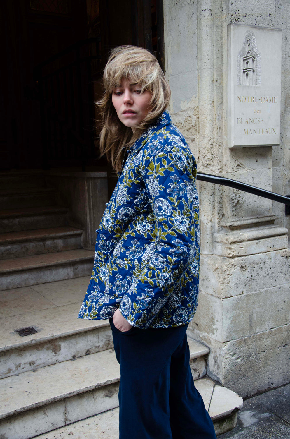 Lucia Jacket 100% Coton - Blue BLUE