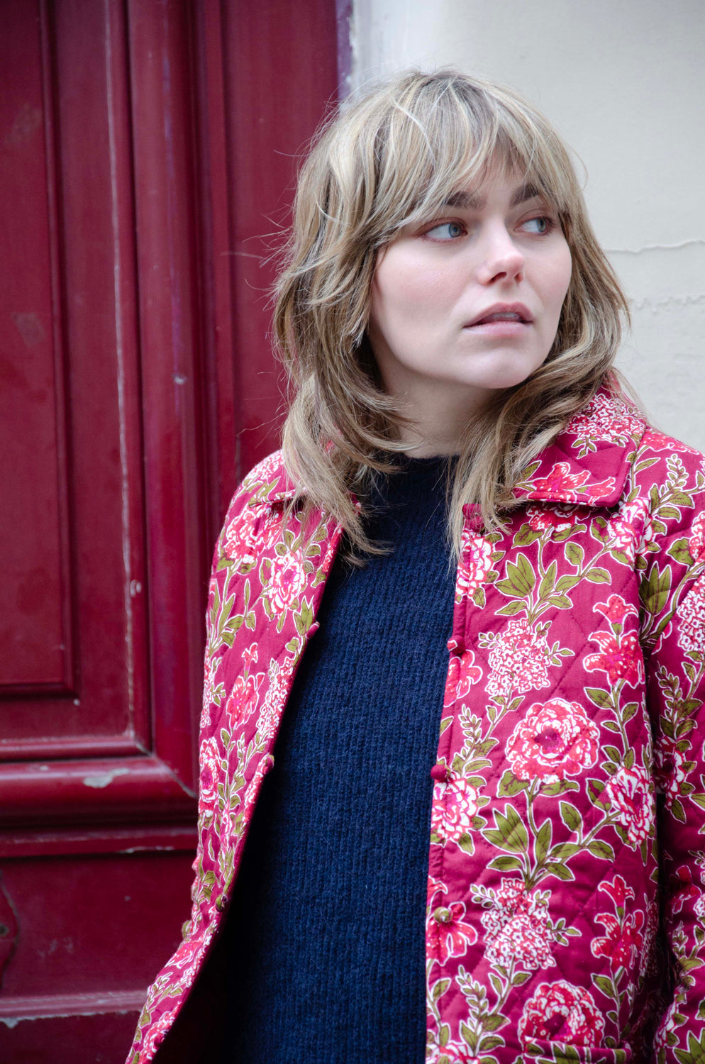 Lucia Jacket 100% Coton - Burgundy BURGUNDY