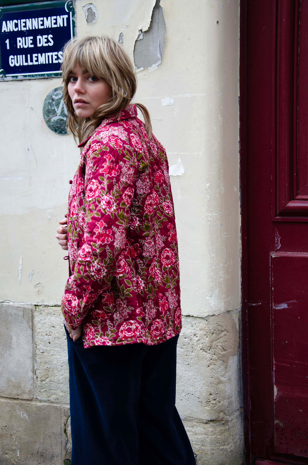 Lucia Jacket 100% Coton - Burgundy BURGUNDY