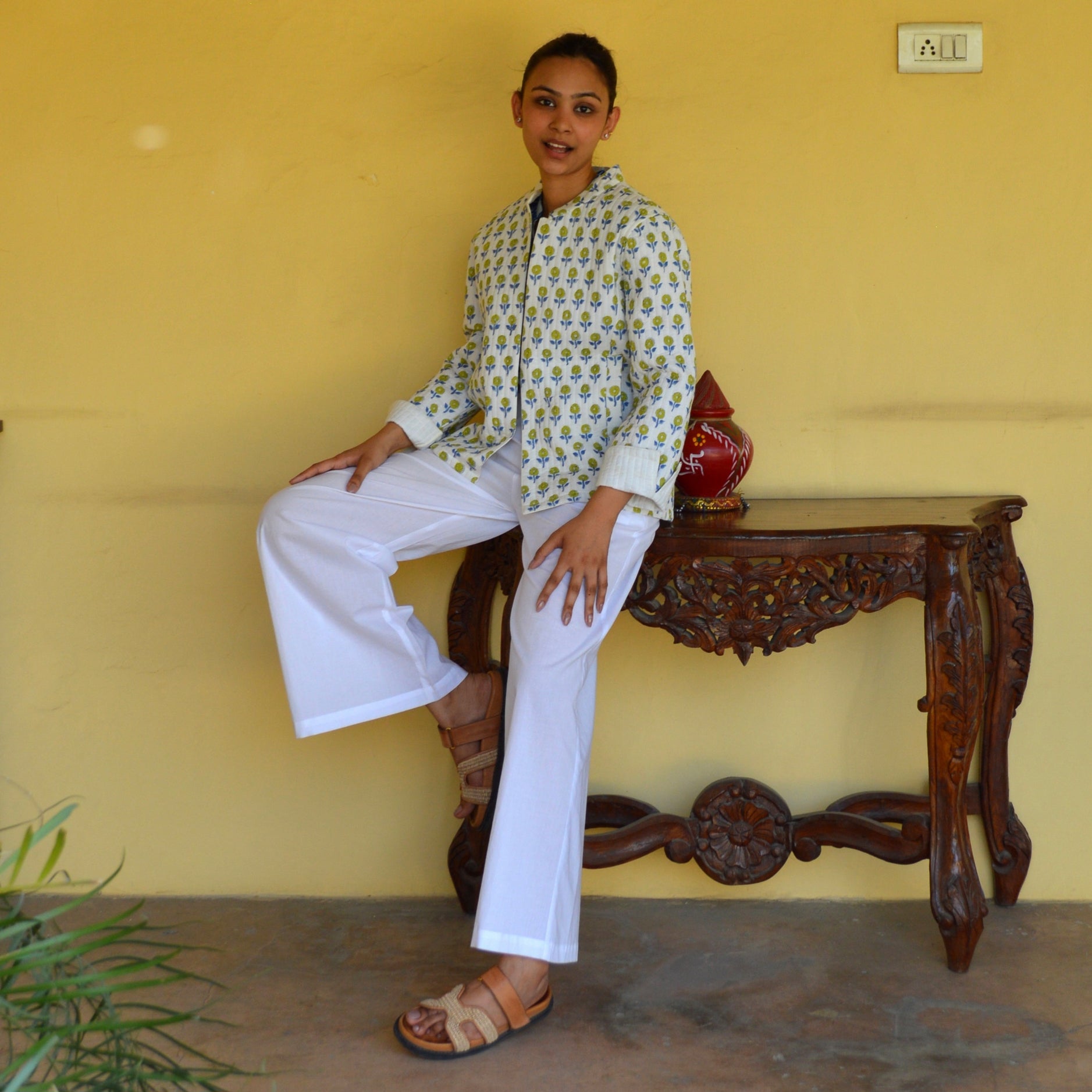 Jaya Jacket Grace 100% Organic Cotton - Blue BLUE