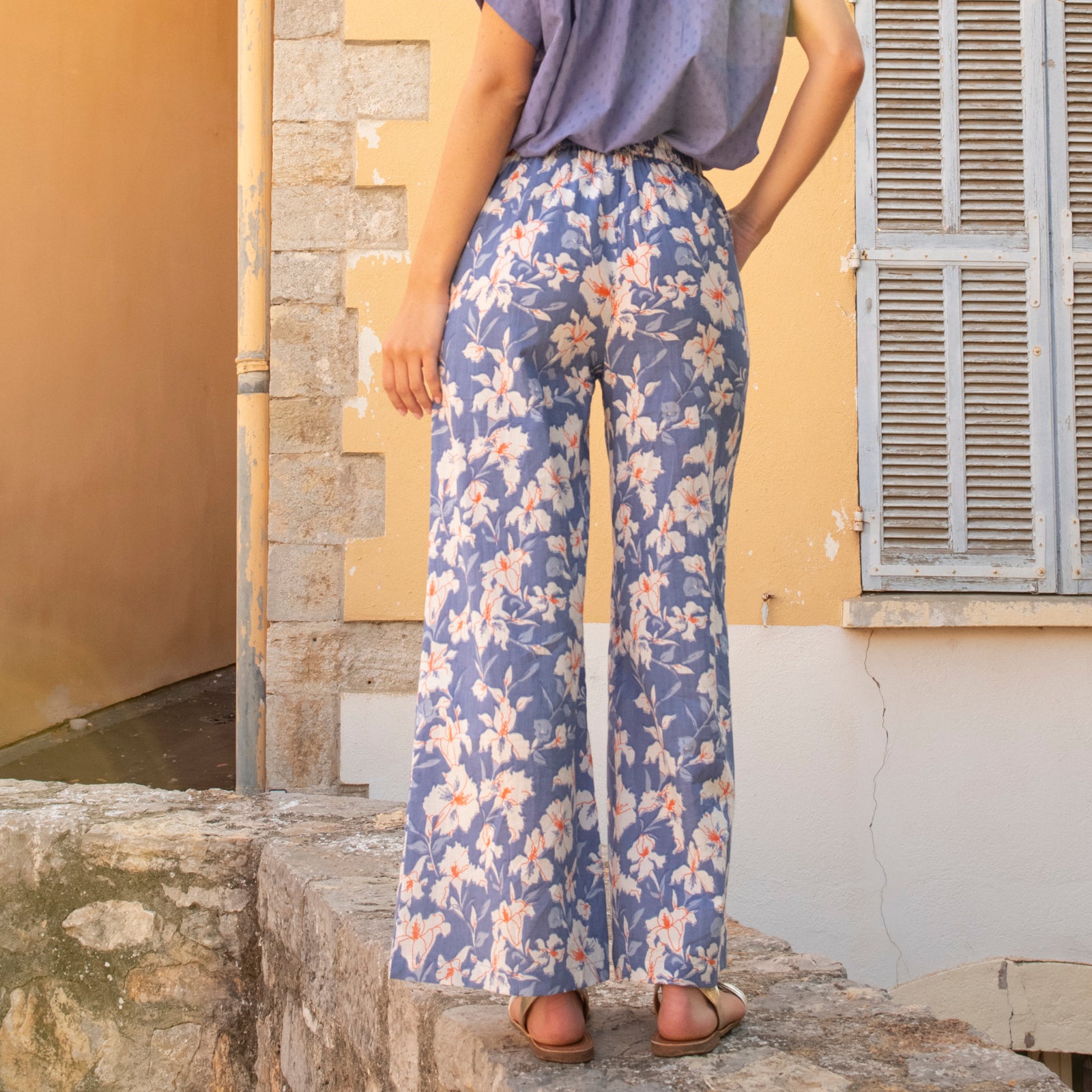 Leana Trousers Rayol 100% Coton - Lilac LILAC