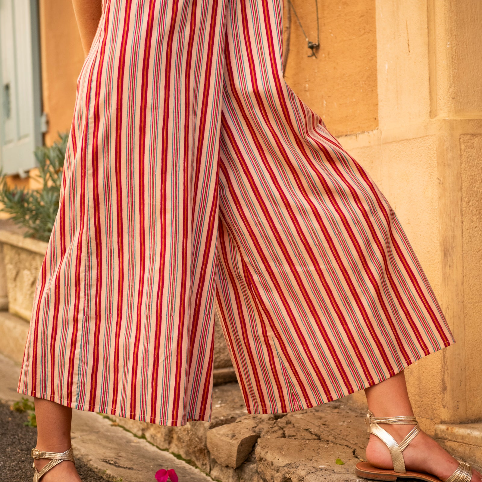 Lea Jumpsuit Miramar 100% Coton - Pink PINK