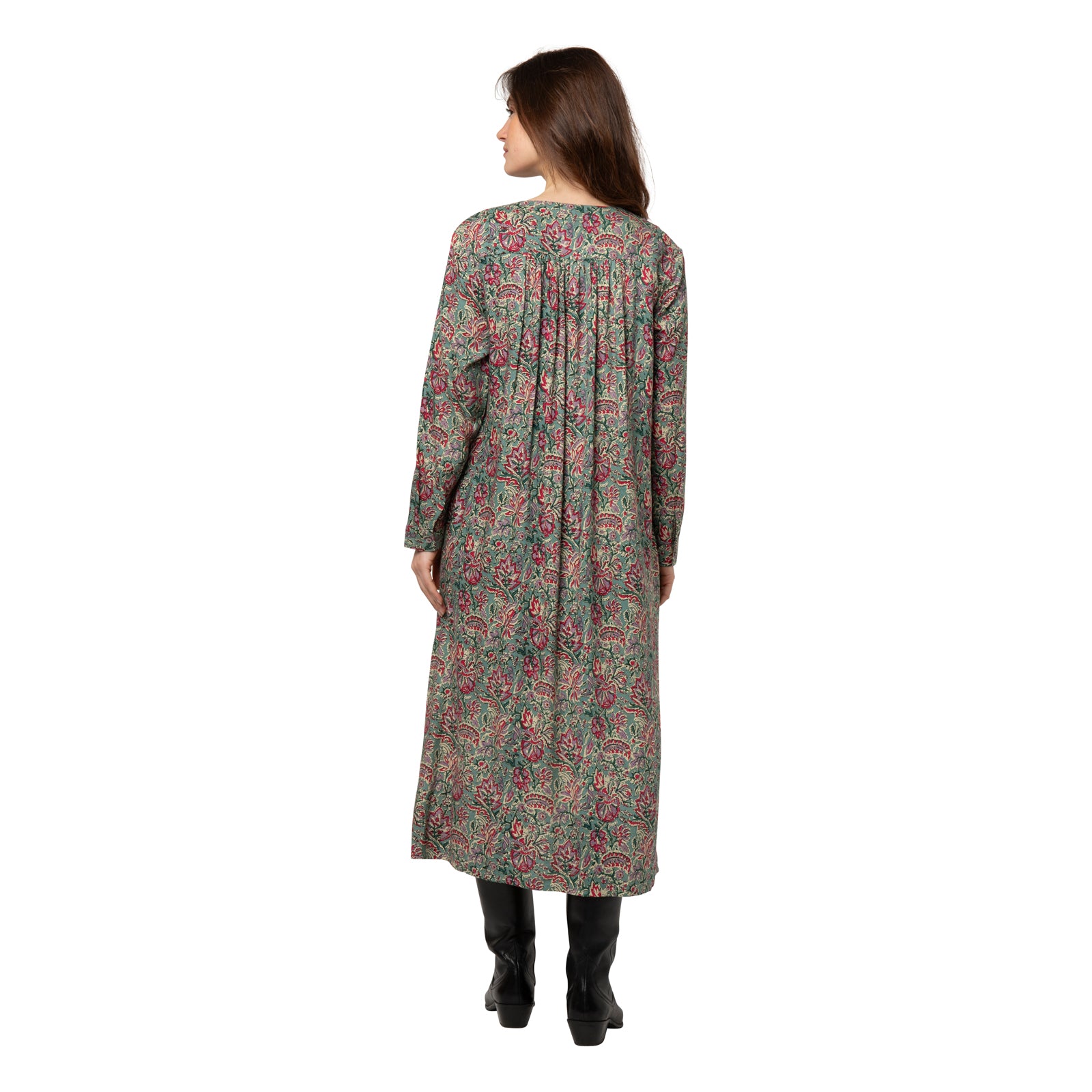 Flora Dress Jaipur - Green GREEN