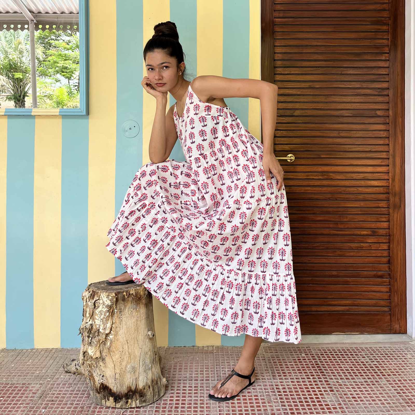 Madu Dress Olbia 100% Organic Cotton - Pink PINK