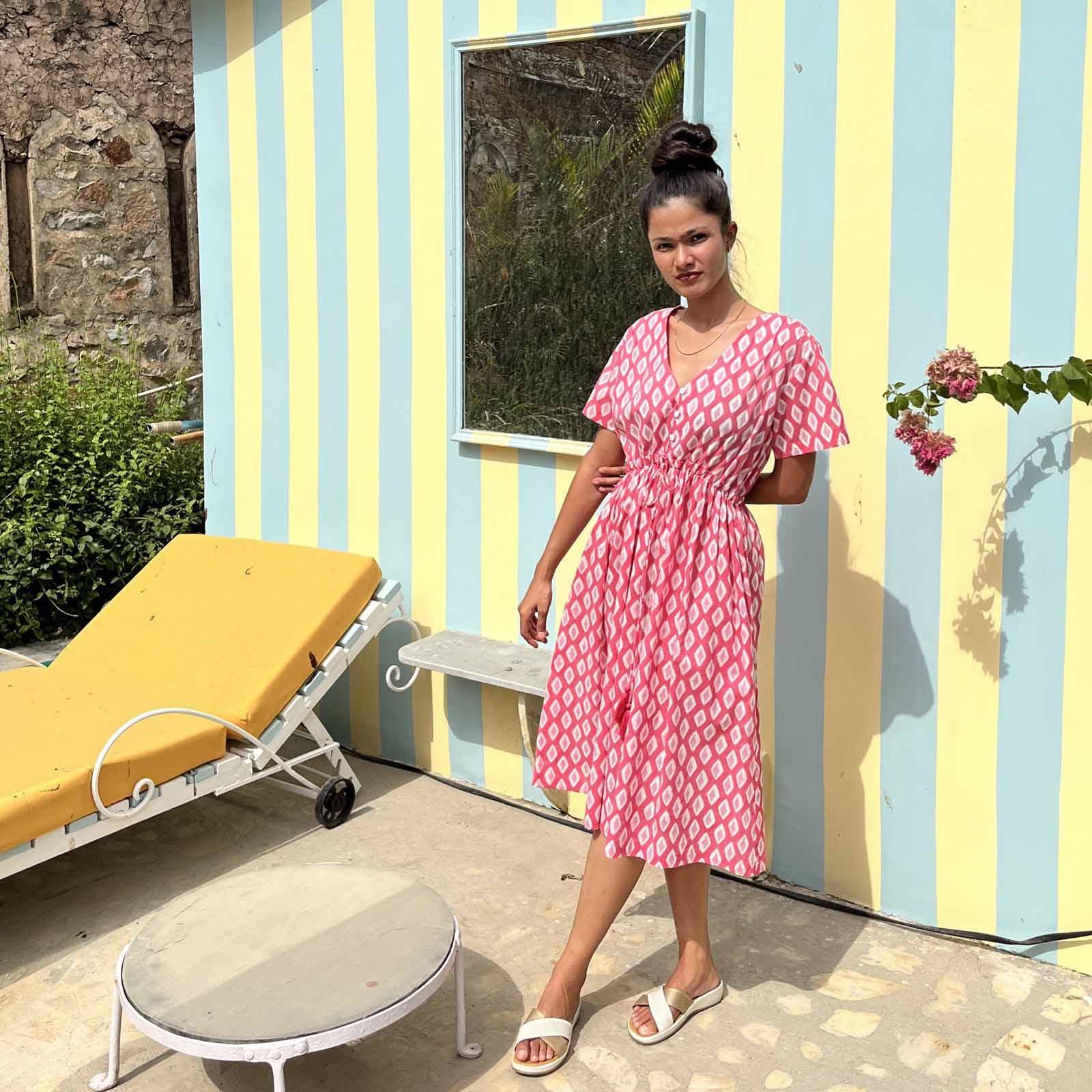 Macha Dress La Baume 100% Organic Cotton - Pink PINK