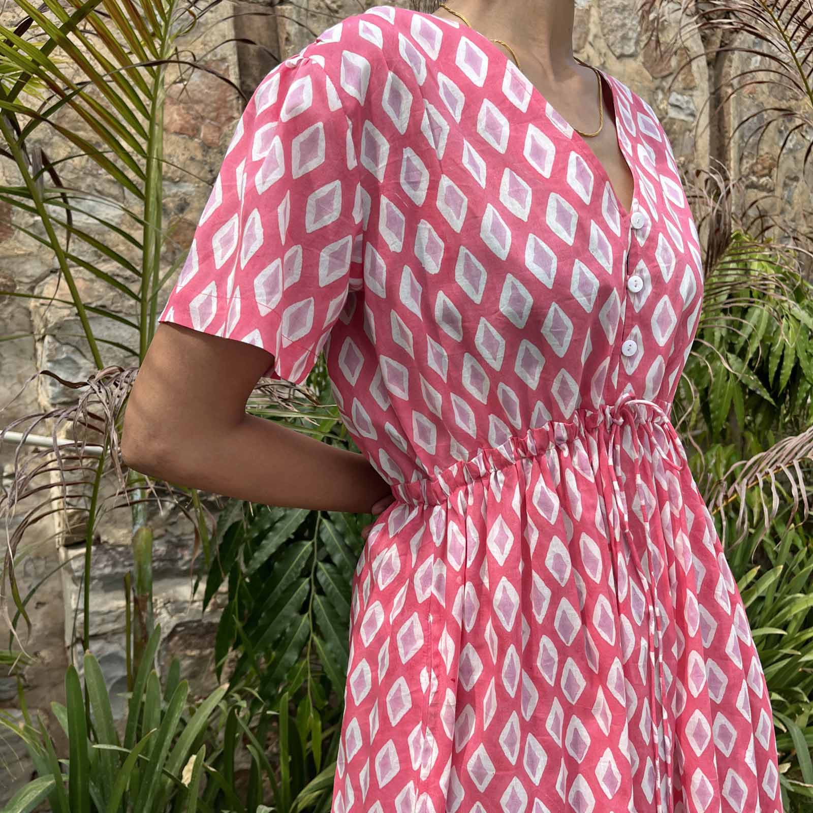 Macha Dress La Baume 100% Organic Cotton - Pink PINK