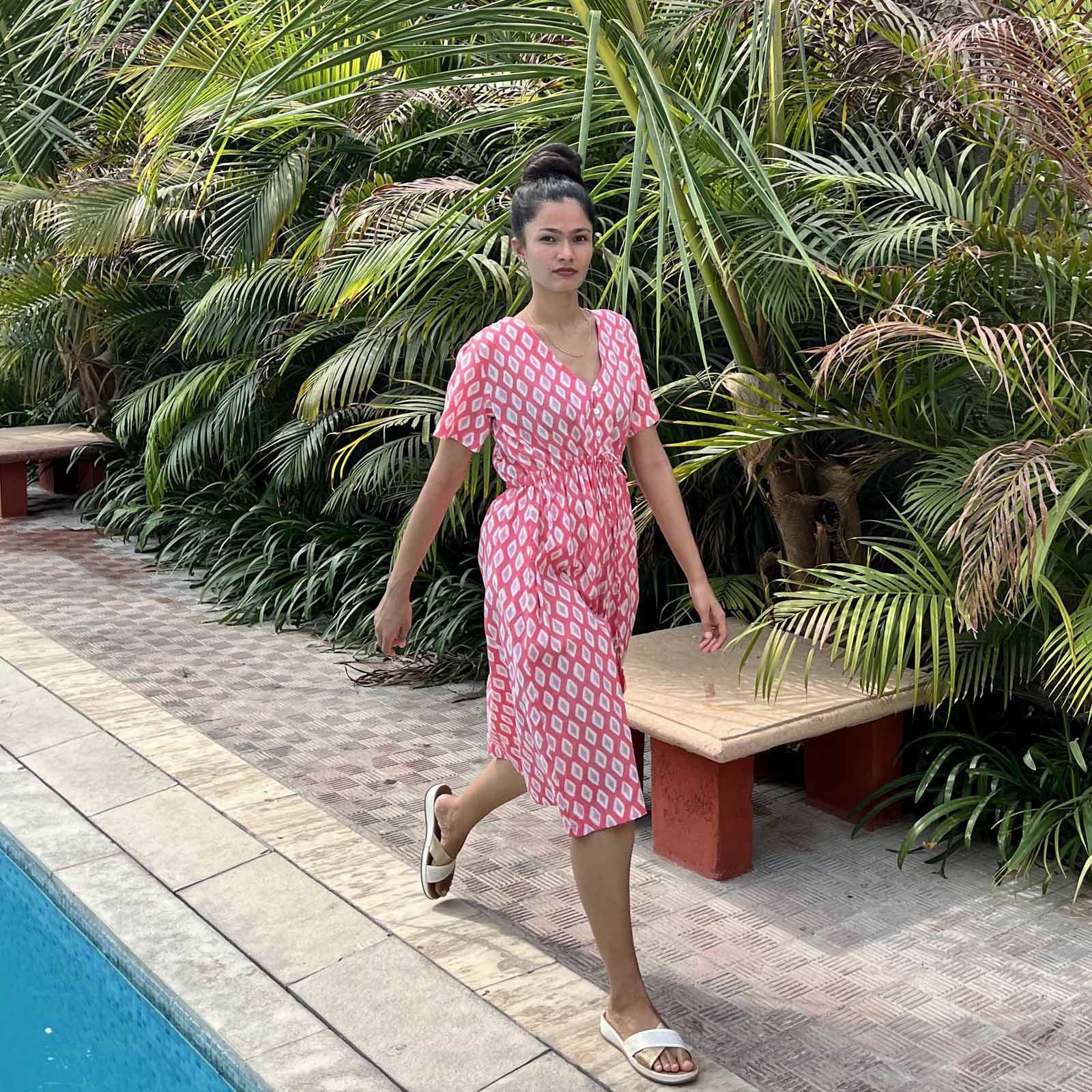 Macha Dress La Baume 100% Organic Cotton - Pink PINK