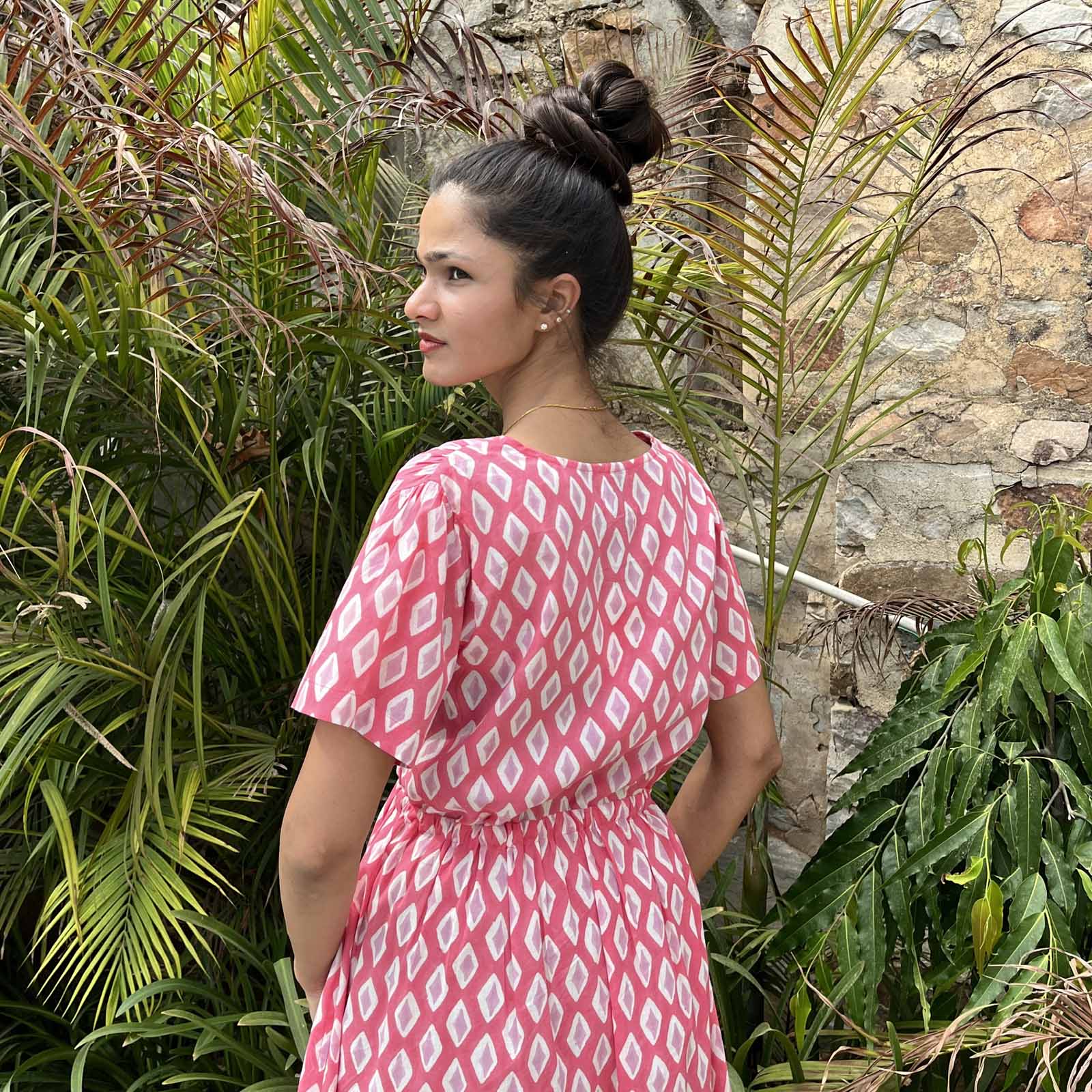 Macha Dress La Baume 100% Organic Cotton - Pink PINK