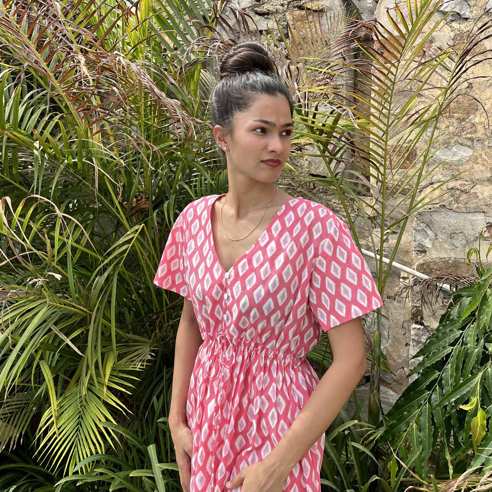 Macha Dress La Baume 100% Organic Cotton - Pink PINK