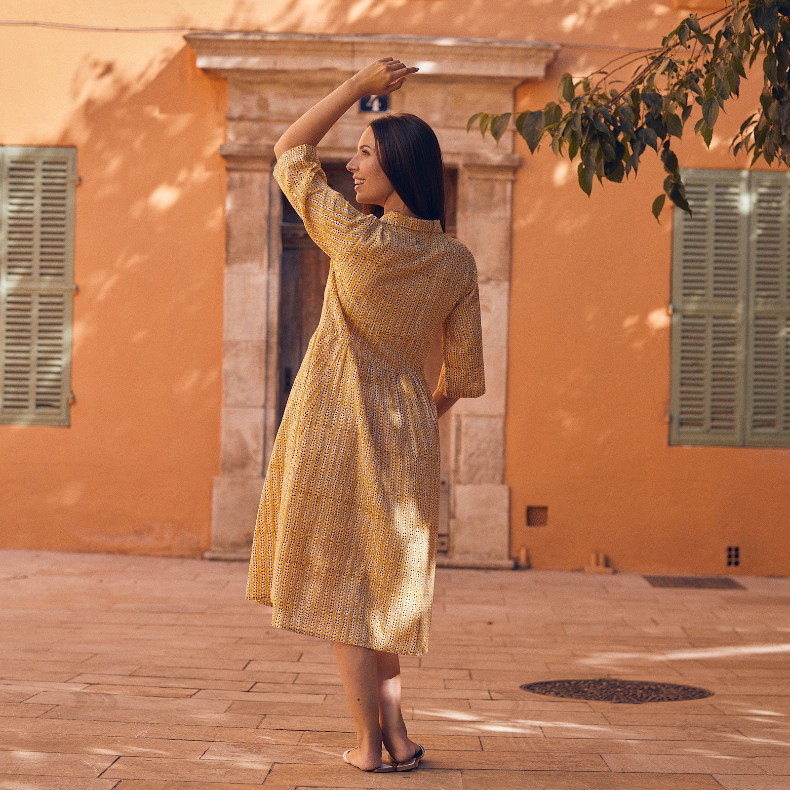 Milene Dress Madrague 100% Organic Cotton - Orange ORANGE