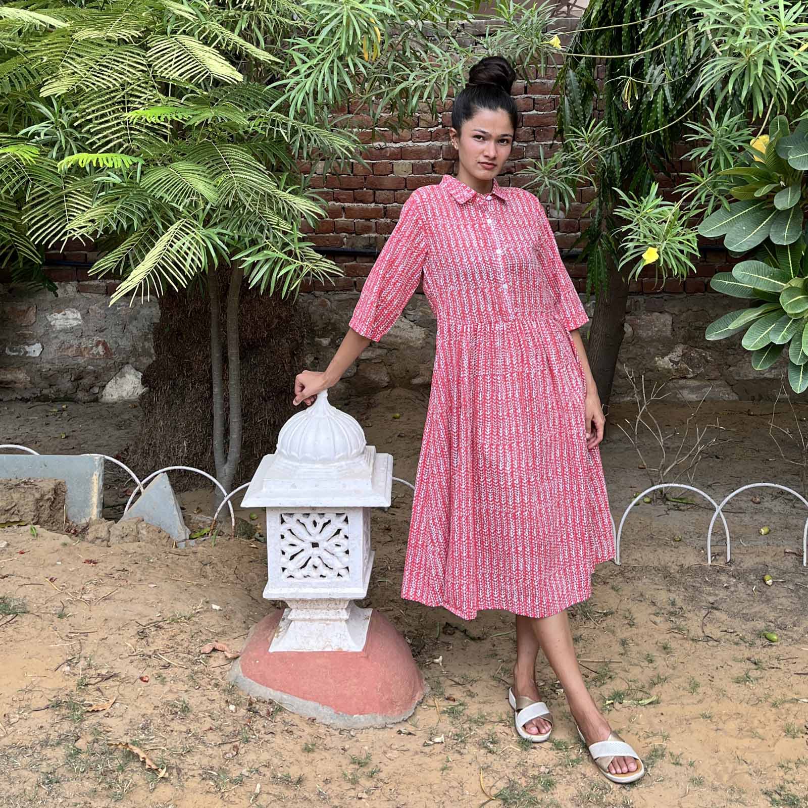 Milene Dress Madrague 100% Organic Cotton - Pink PINK