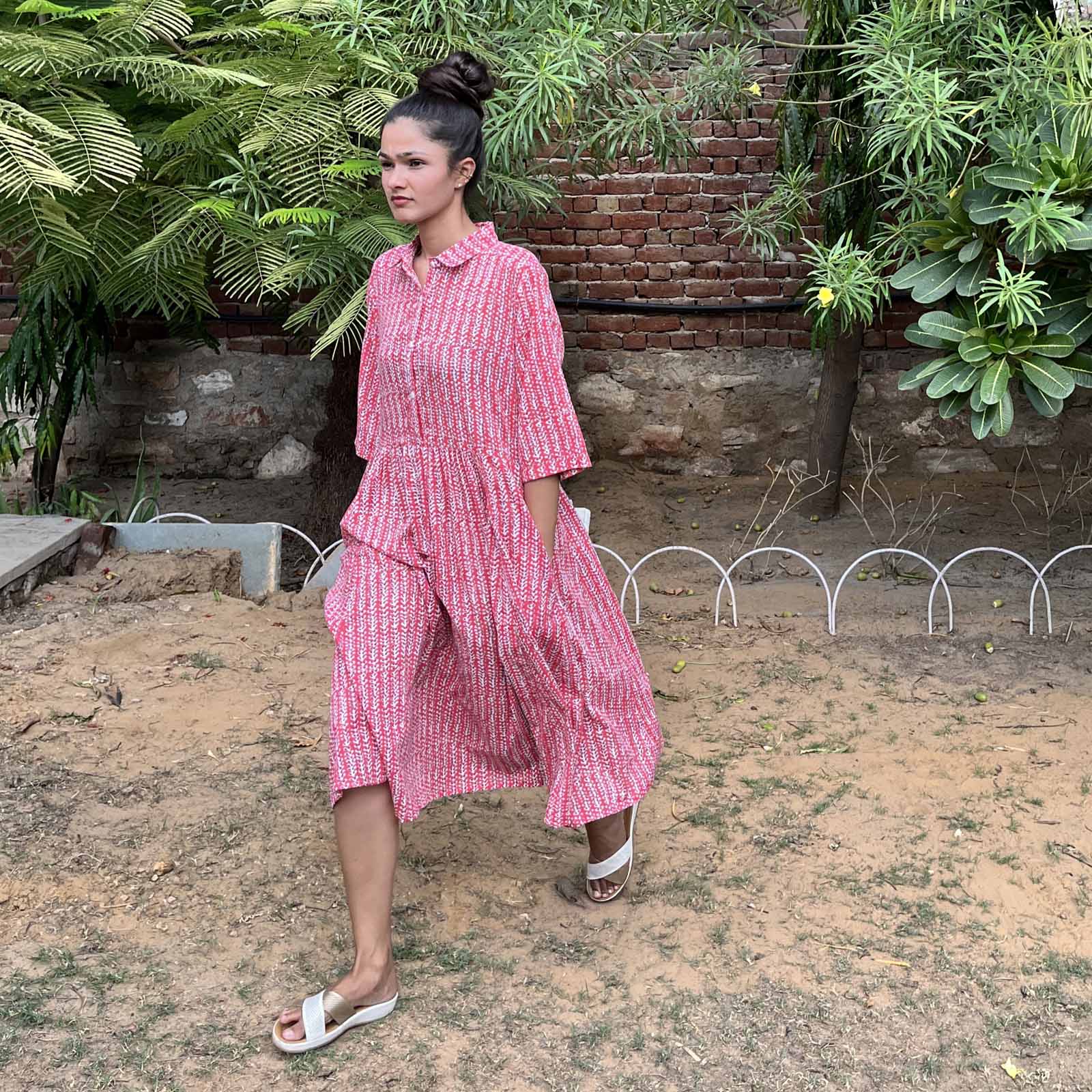 Milene Dress Madrague 100% Organic Cotton - Pink PINK