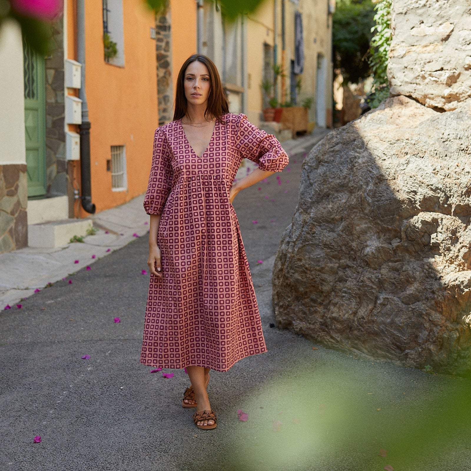 Rosa Dress Frioul 100% Coton - Rasberry RASBERRY