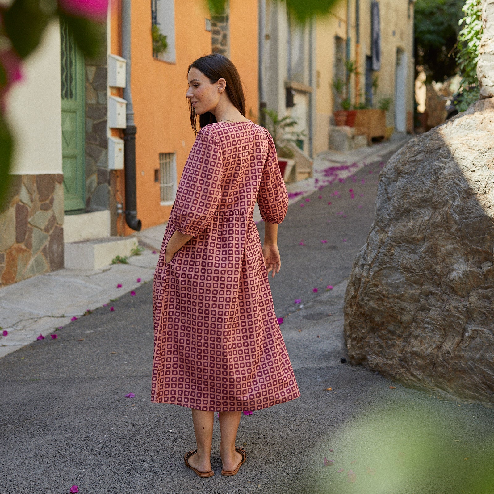 Rosa Dress Frioul 100% Coton - Rasberry RASBERRY