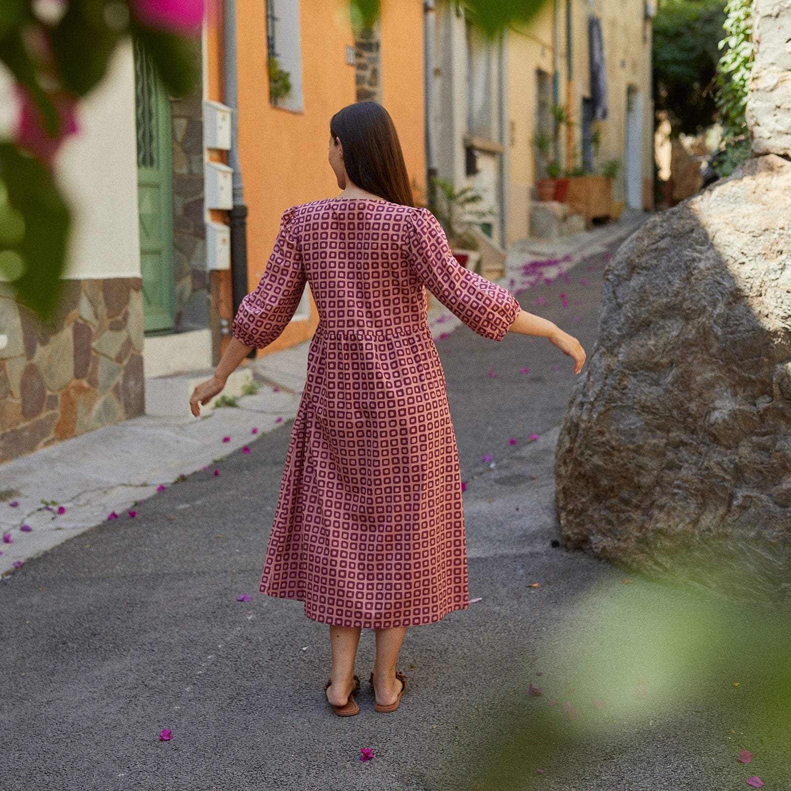 Rosa Dress Frioul 100% Coton - Rasberry RASBERRY