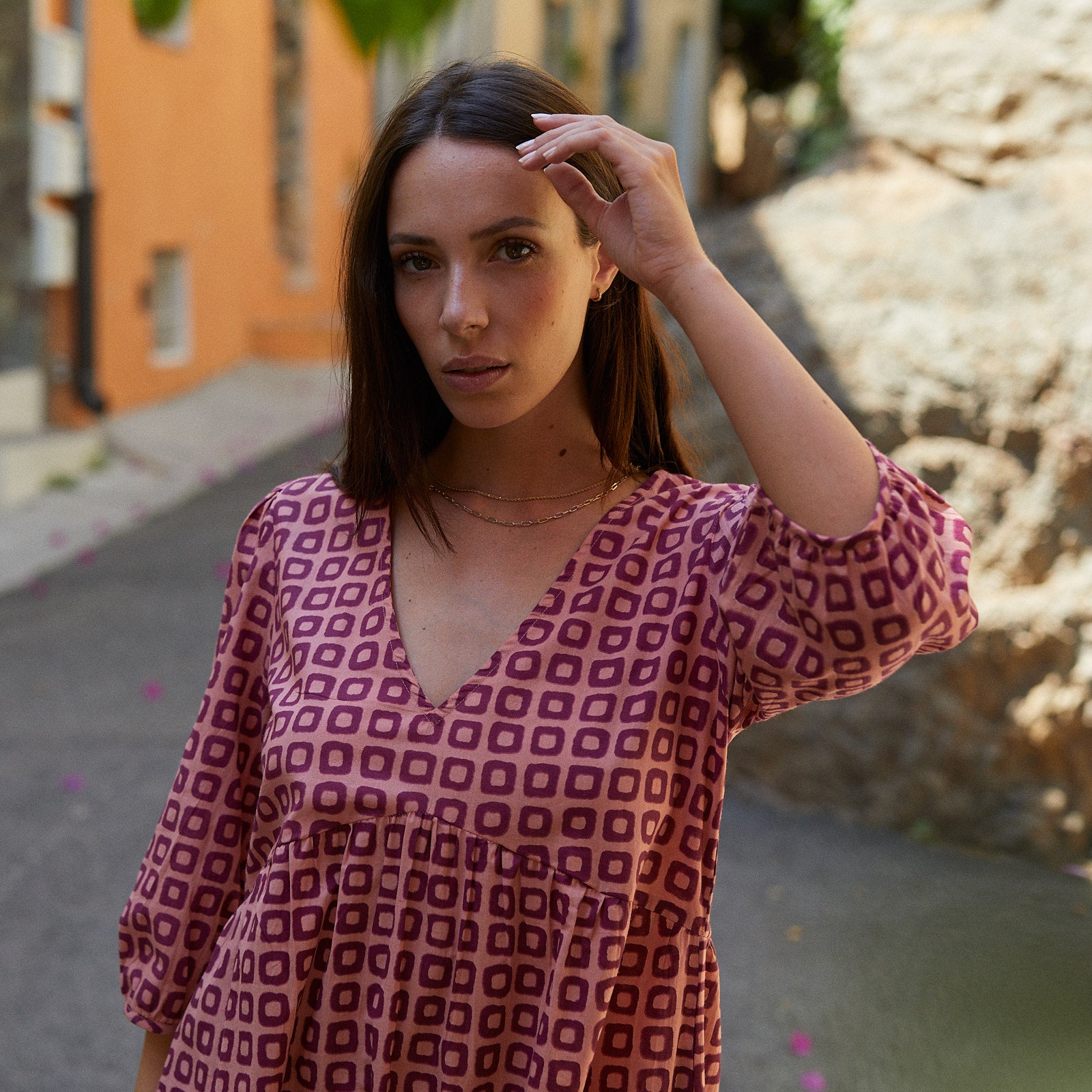 Rosa Dress Frioul 100% Coton - Rasberry RASBERRY