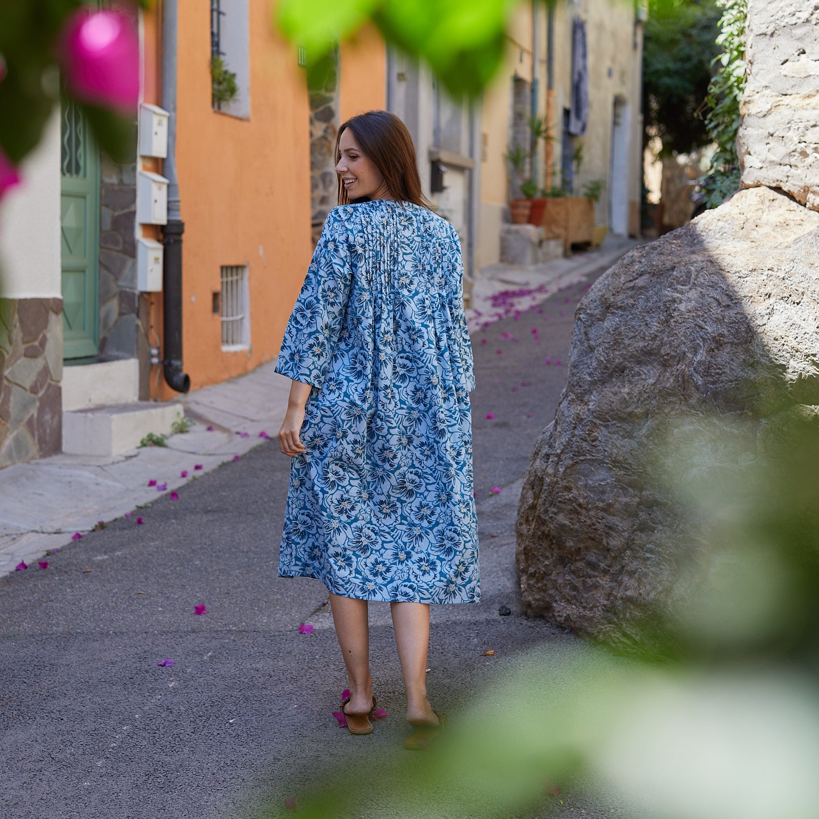 Angie Dress Paloma 100% Coton - Blue BLUE