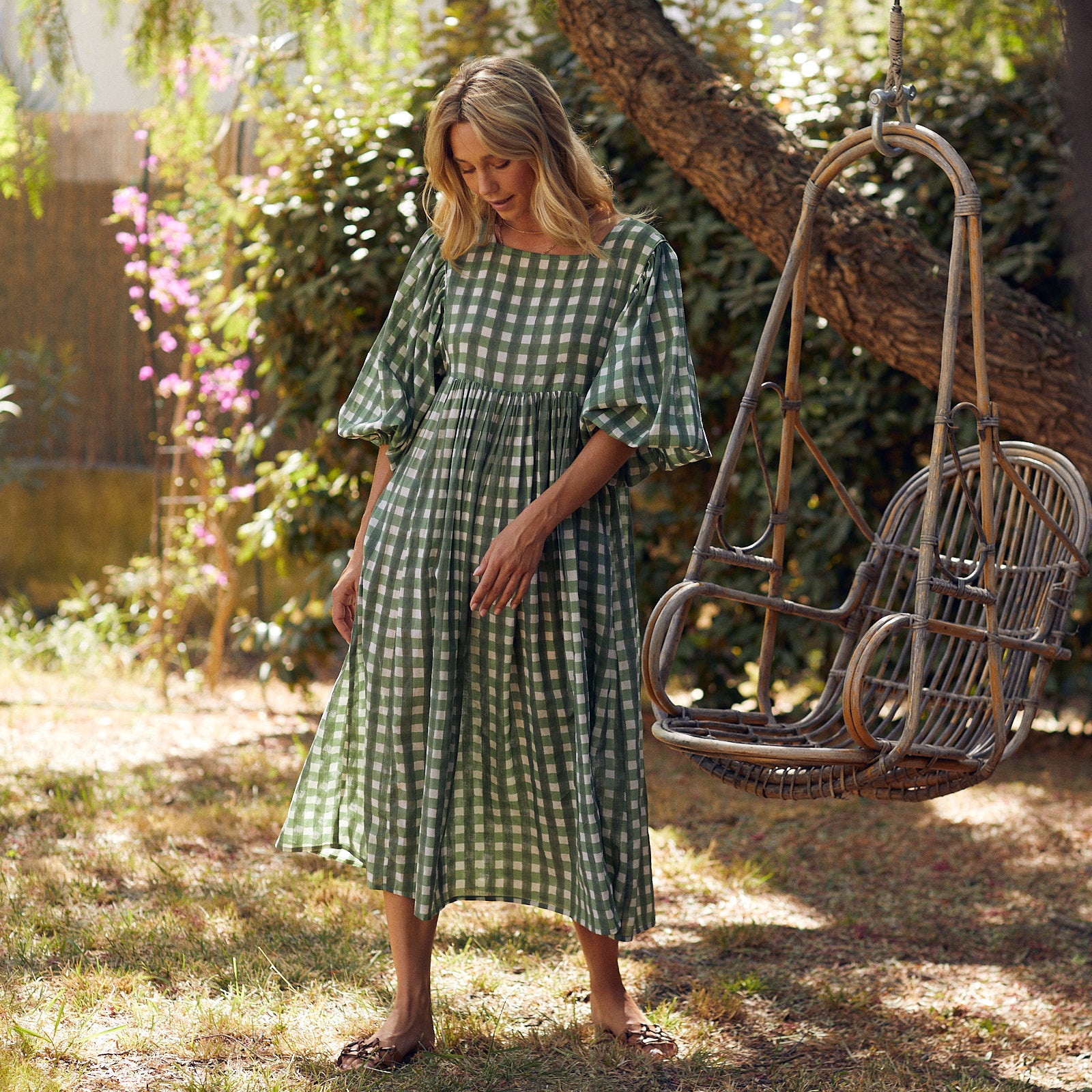 Lorette Dress Prado 100% Organic Cotton - Green GREEN