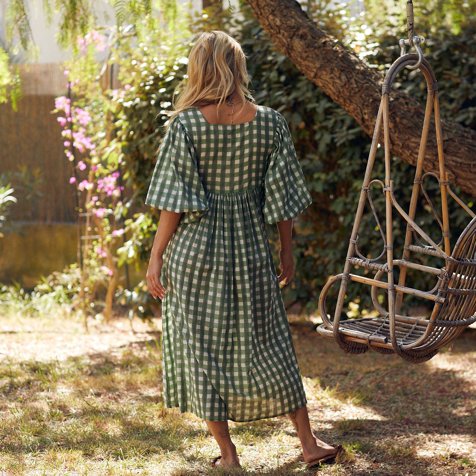 Lorette Dress Prado 100% Organic Cotton - Green GREEN