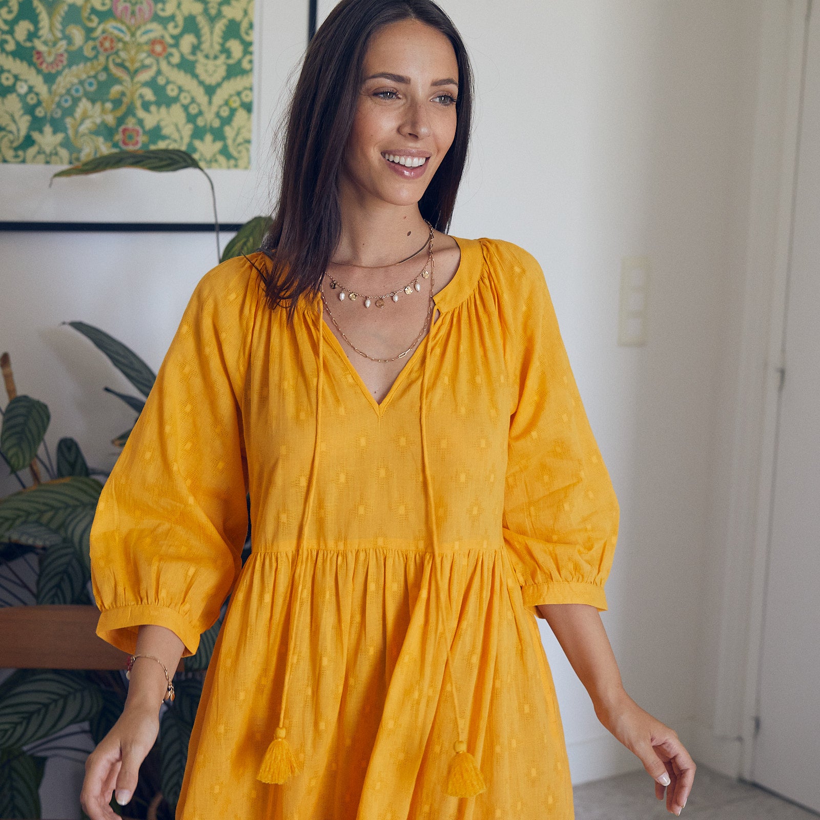 Angela Dress S.color 100% Coton - Yellow Sun YELLOW SUN
