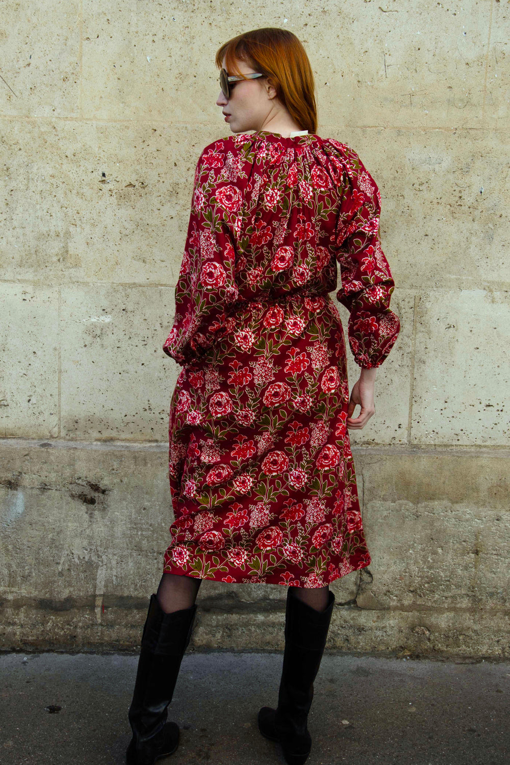 Manon Dress - Burgundy BURGUNDY