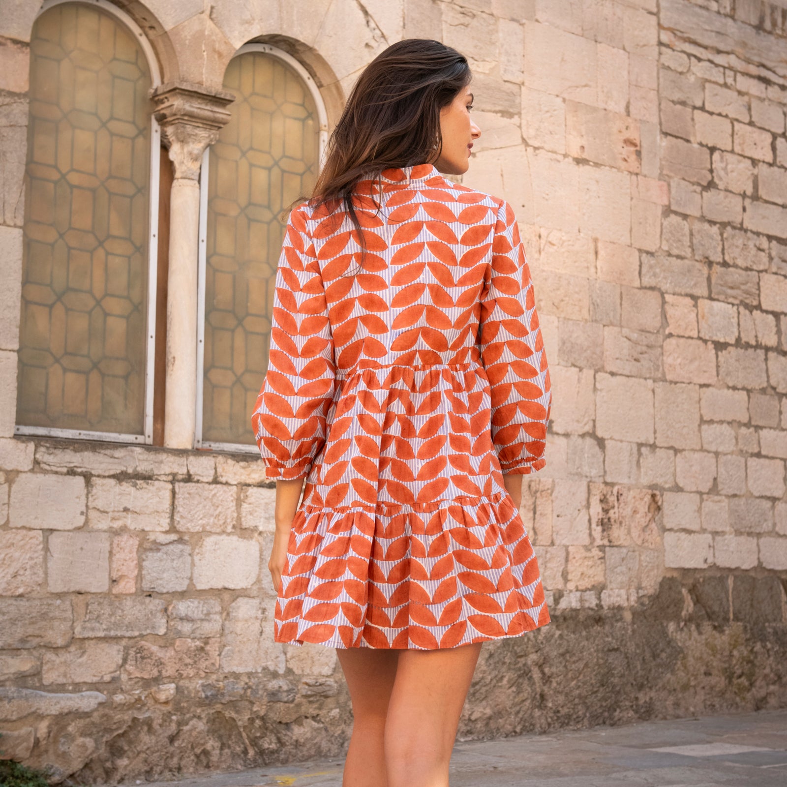 Alba Dress Cap Estel 100% Organic Cotton - Orange ORANGE