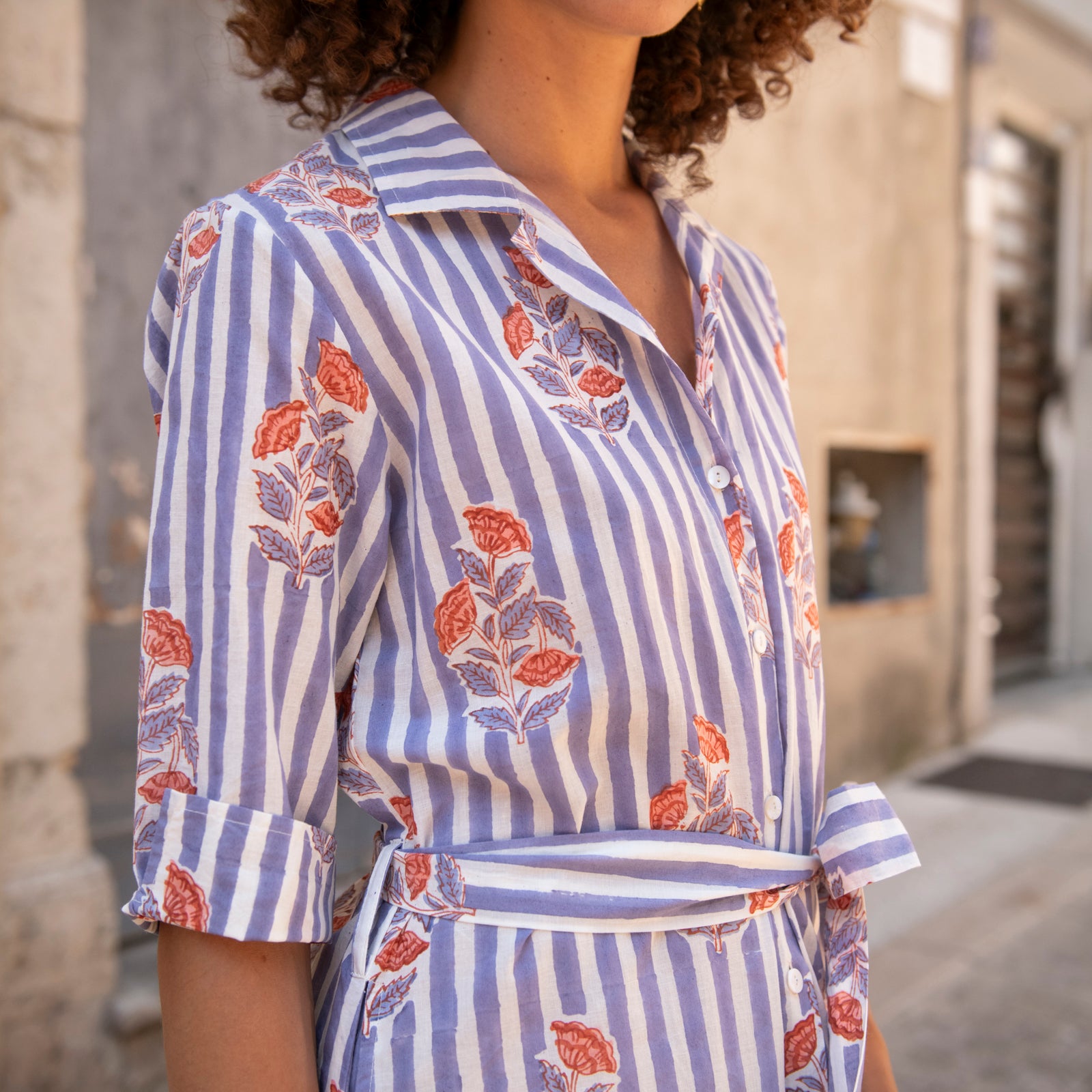 Amber Dress Beaulieu 100% Organic Cotton - Lilac LILAC