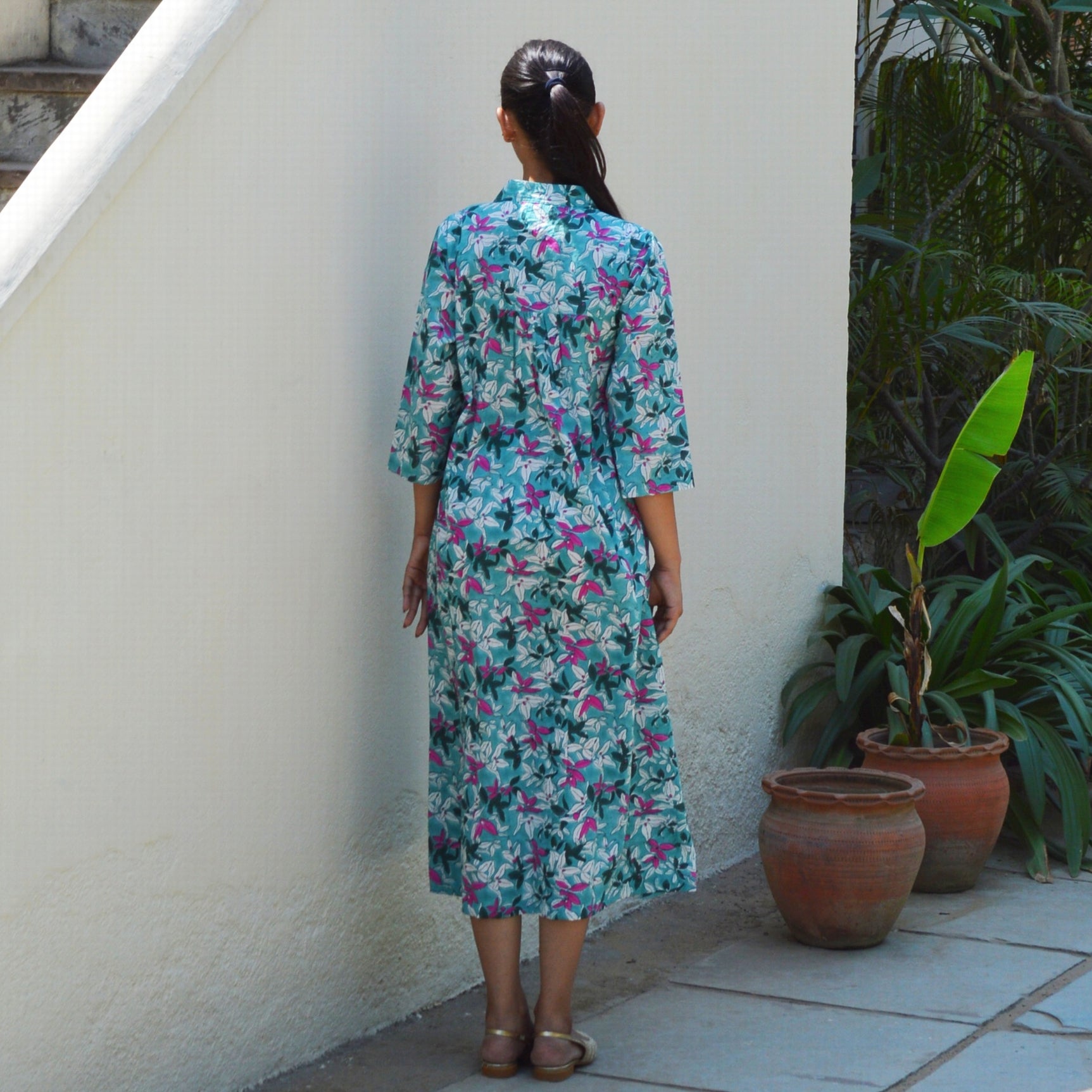 Mia Dress Figuieres 100% Organic Cotton - Green GREEN