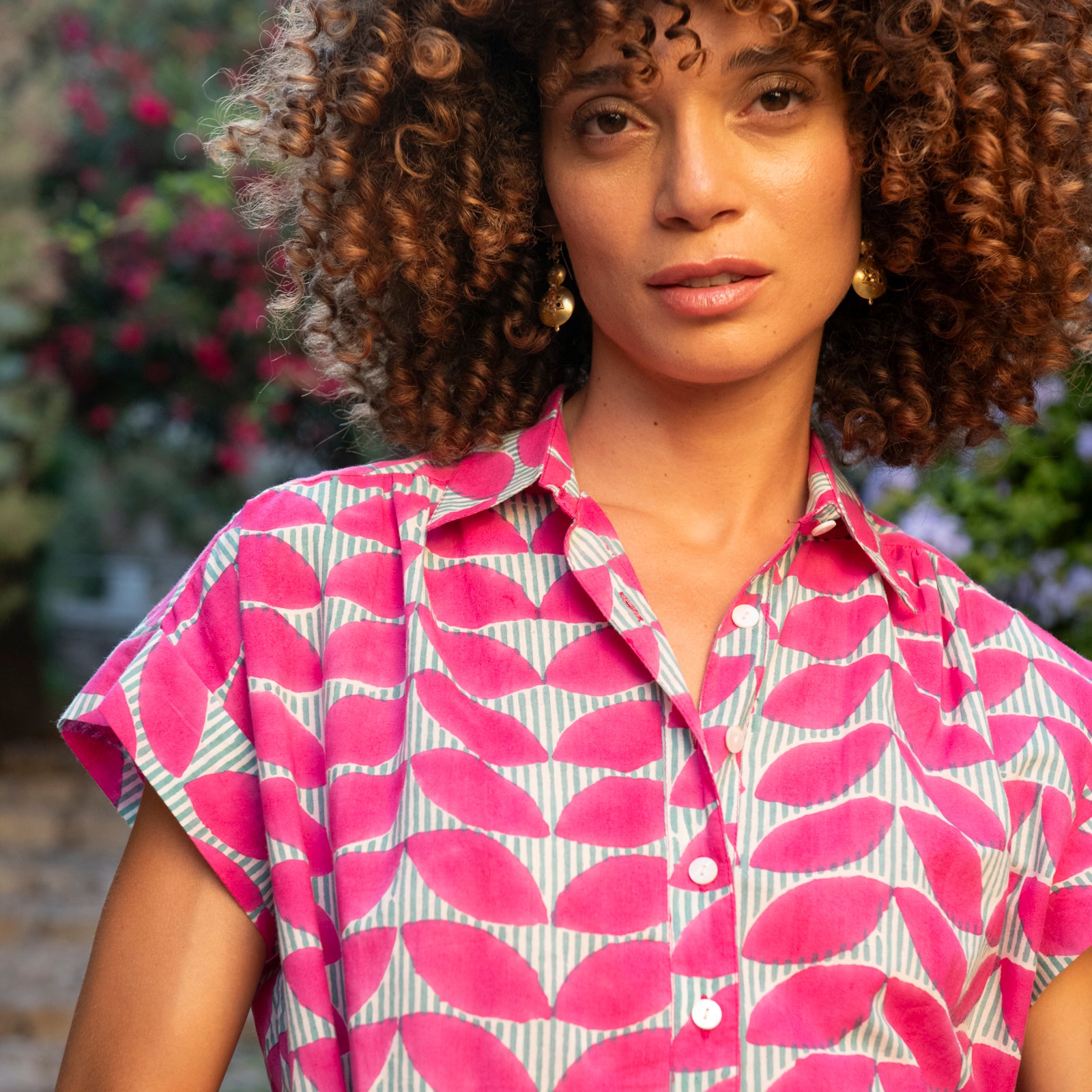 Marguerite Dress Cap Estel 100% Organic Cotton - Pink PINK