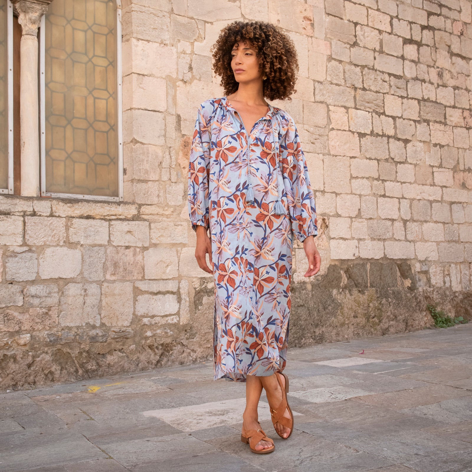 Virginia Dress Myra 100% Coton - Lilac LILAC