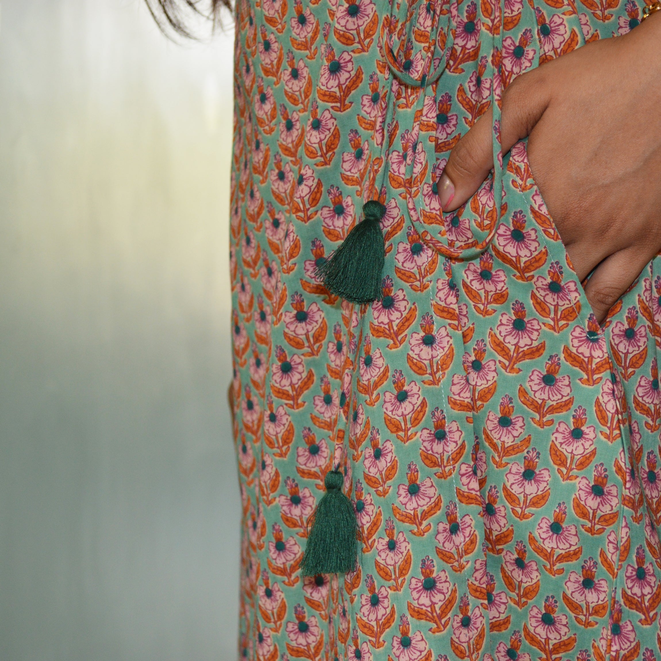 Lola Dress Opio 100% Coton - Green GREEN