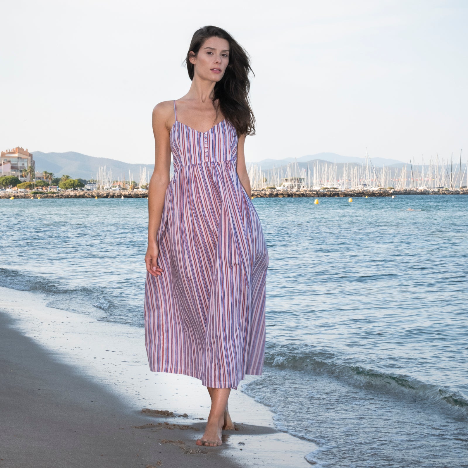 Amya Dress Miramar 100% Coton - Lilac LILAC