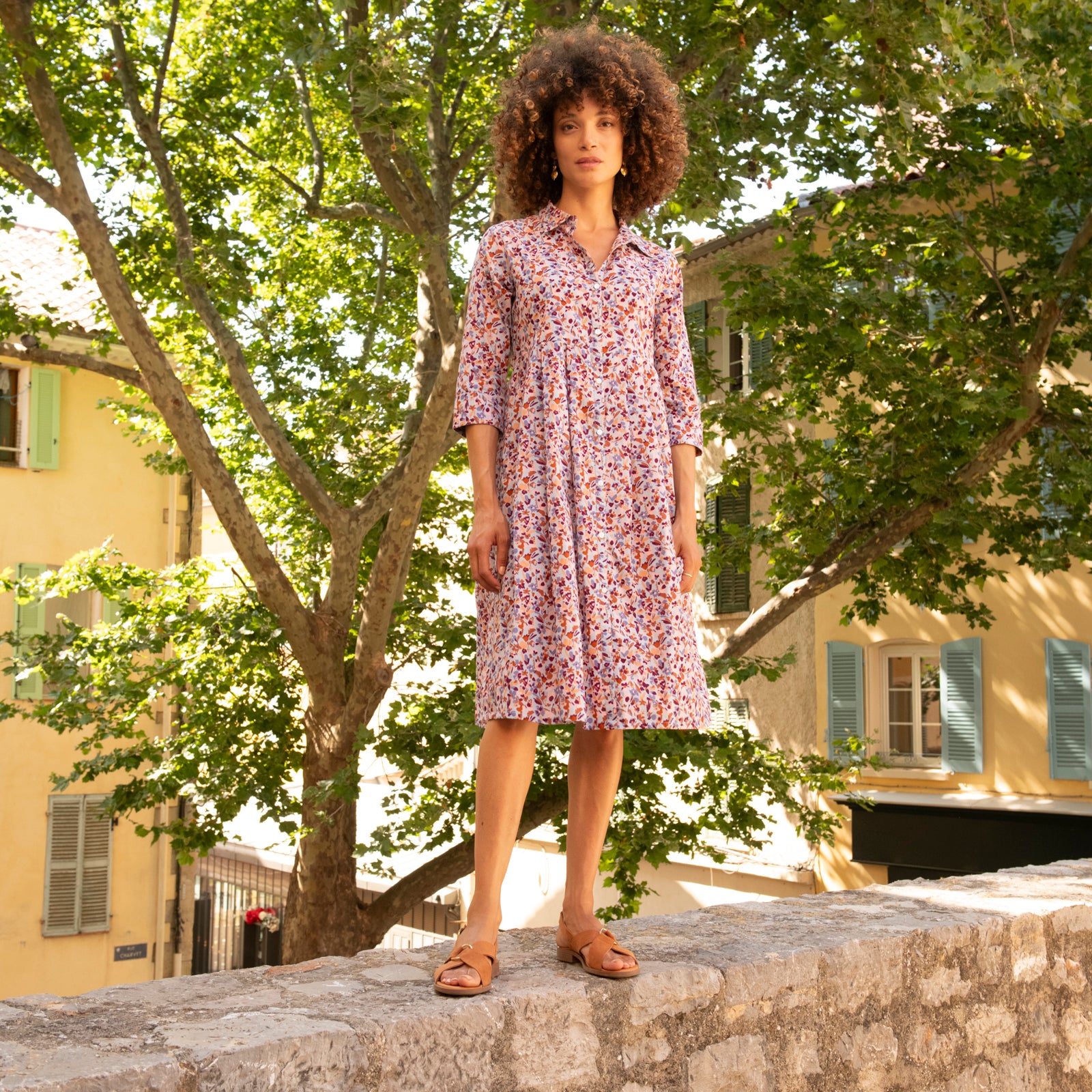 Lucia Dress Matteri 100% Coton - Lilac LILAC