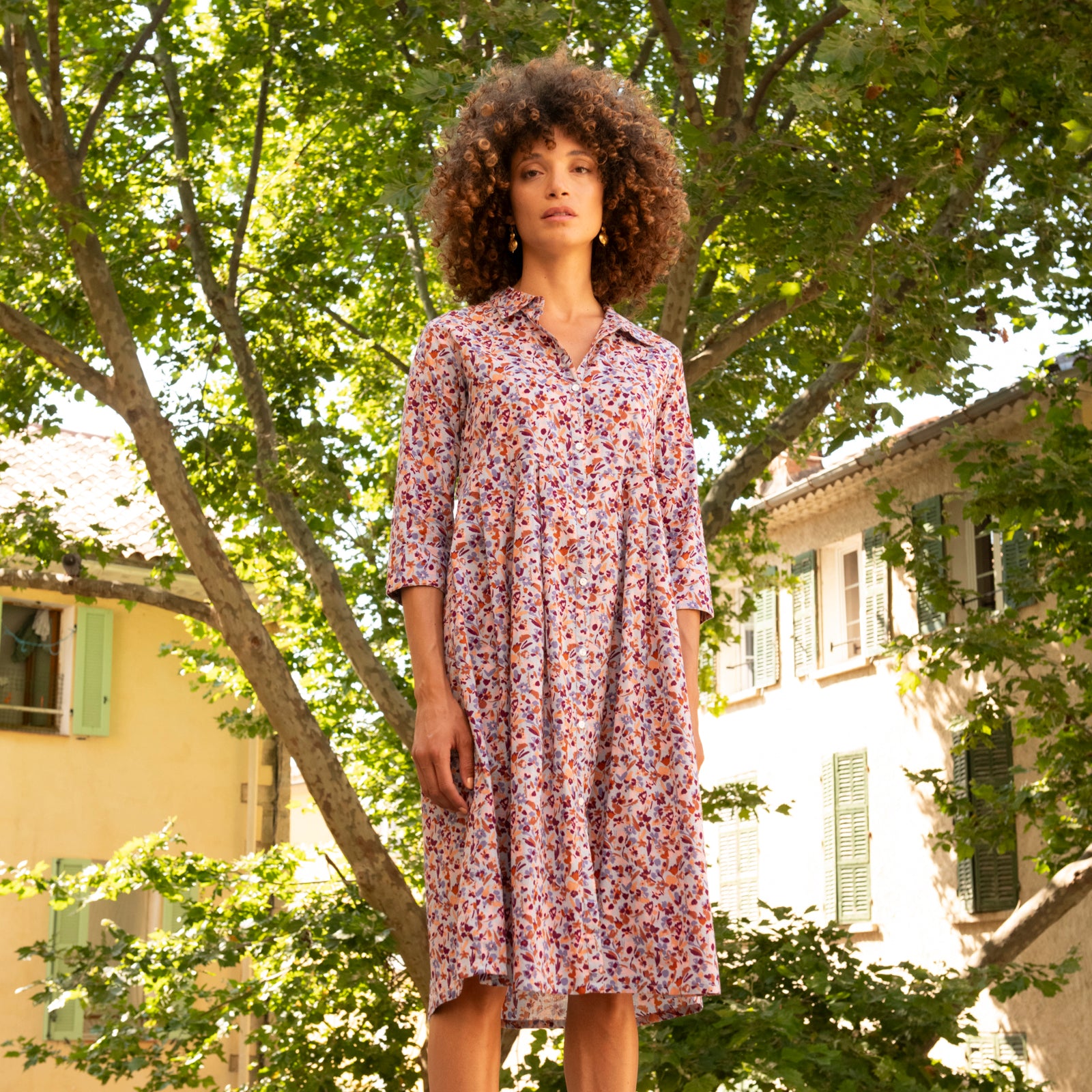 Lucia Dress Matteri 100% Coton - Lilac LILAC