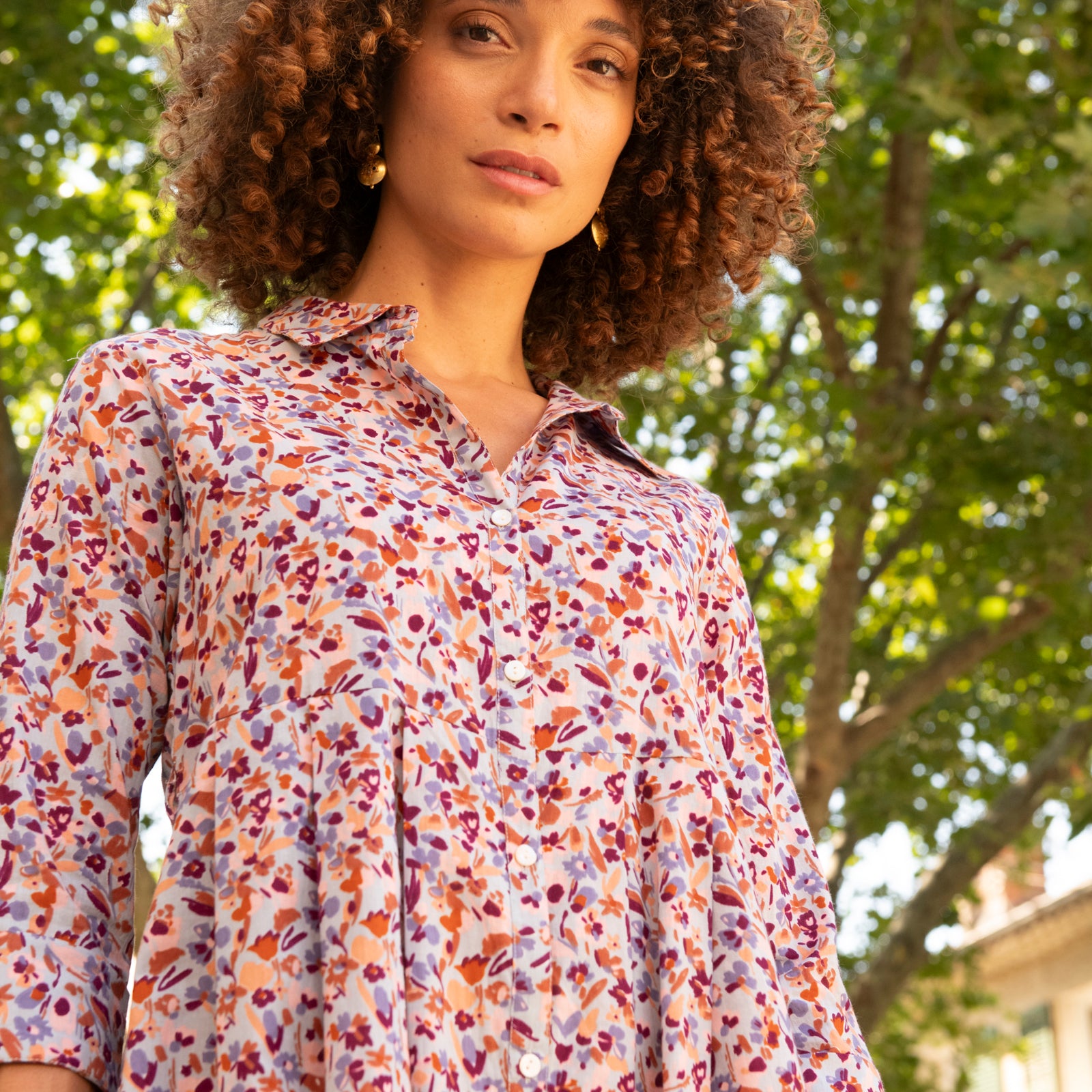 Lucia Dress Matteri 100% Coton - Lilac LILAC