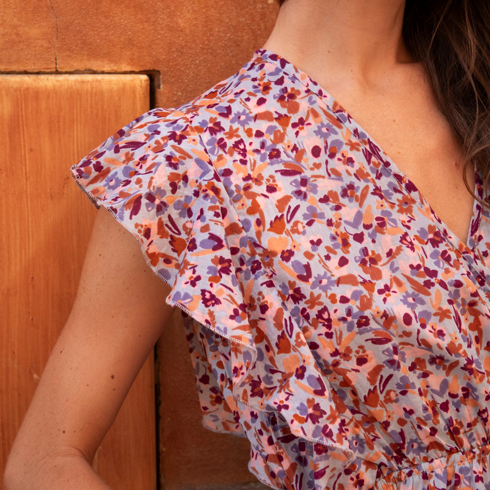 Lucy Frill Dress Matteri 100% Coton - Lilac LILAC