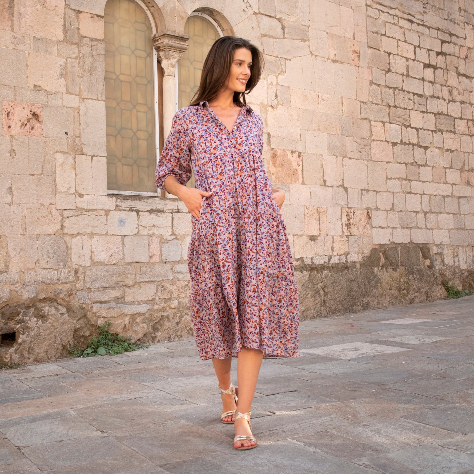 Mila Dress Matteri 100% Coton - Lilac LILAC