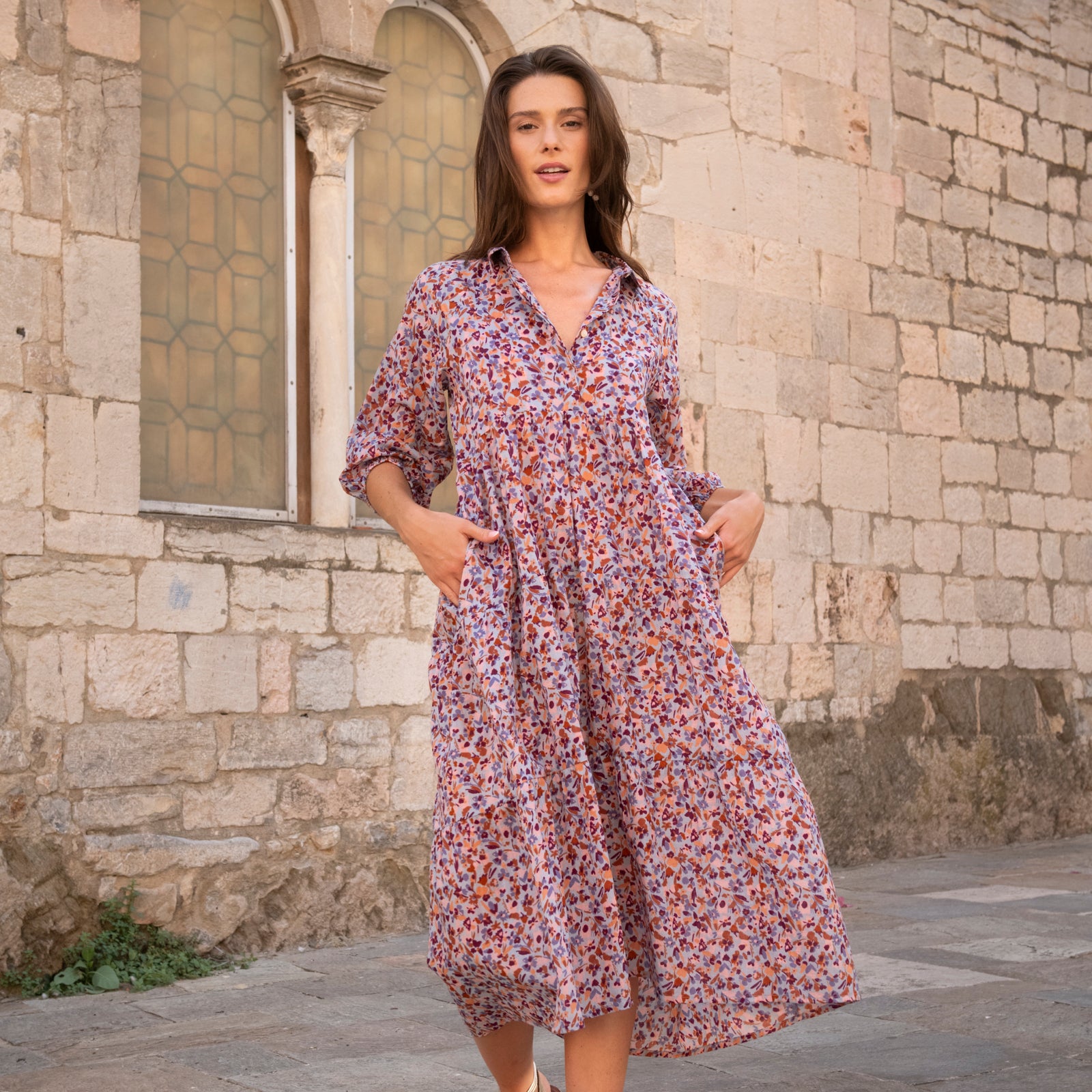 Mila Dress Matteri 100% Coton - Lilac LILAC