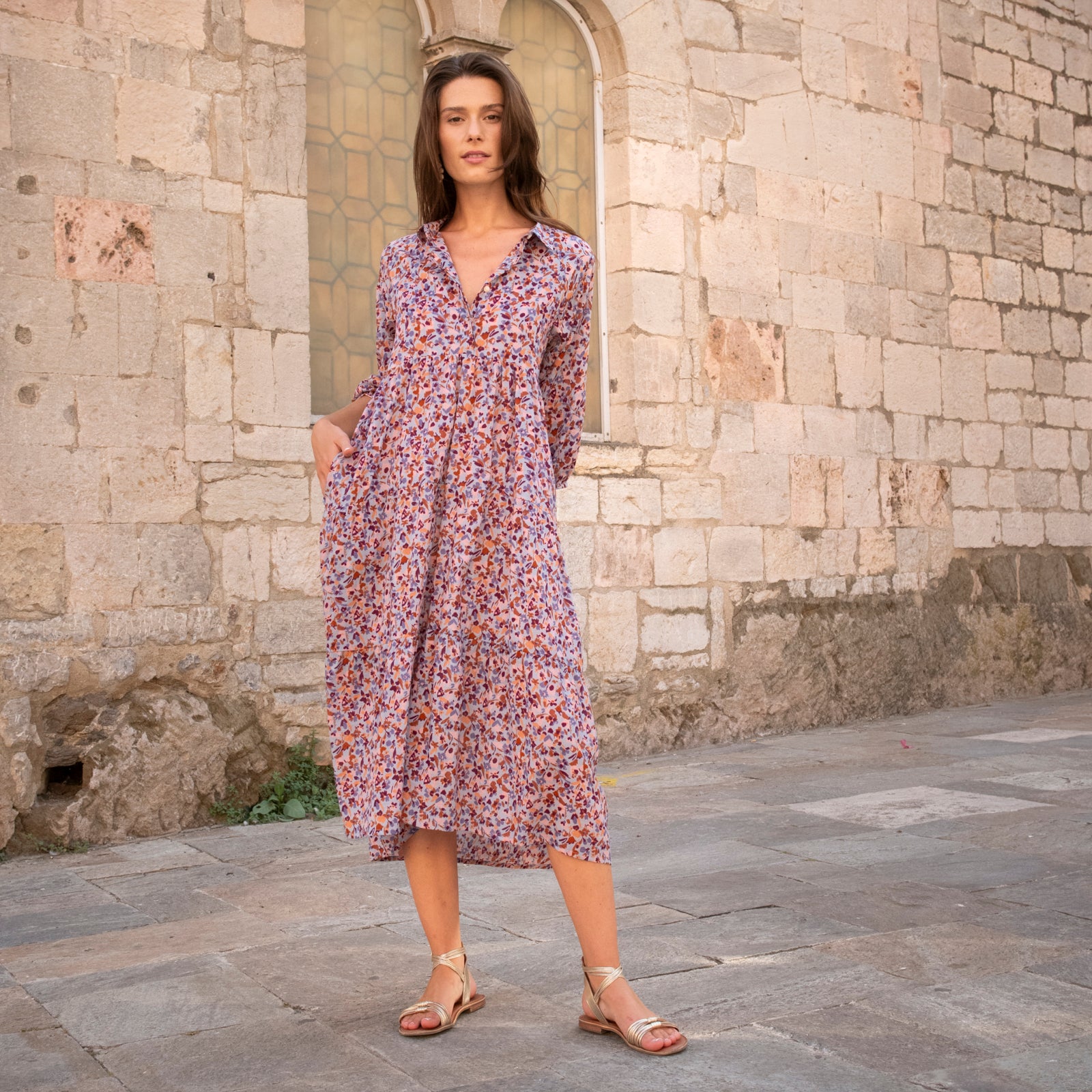 Mila Dress Matteri 100% Coton - Lilac LILAC