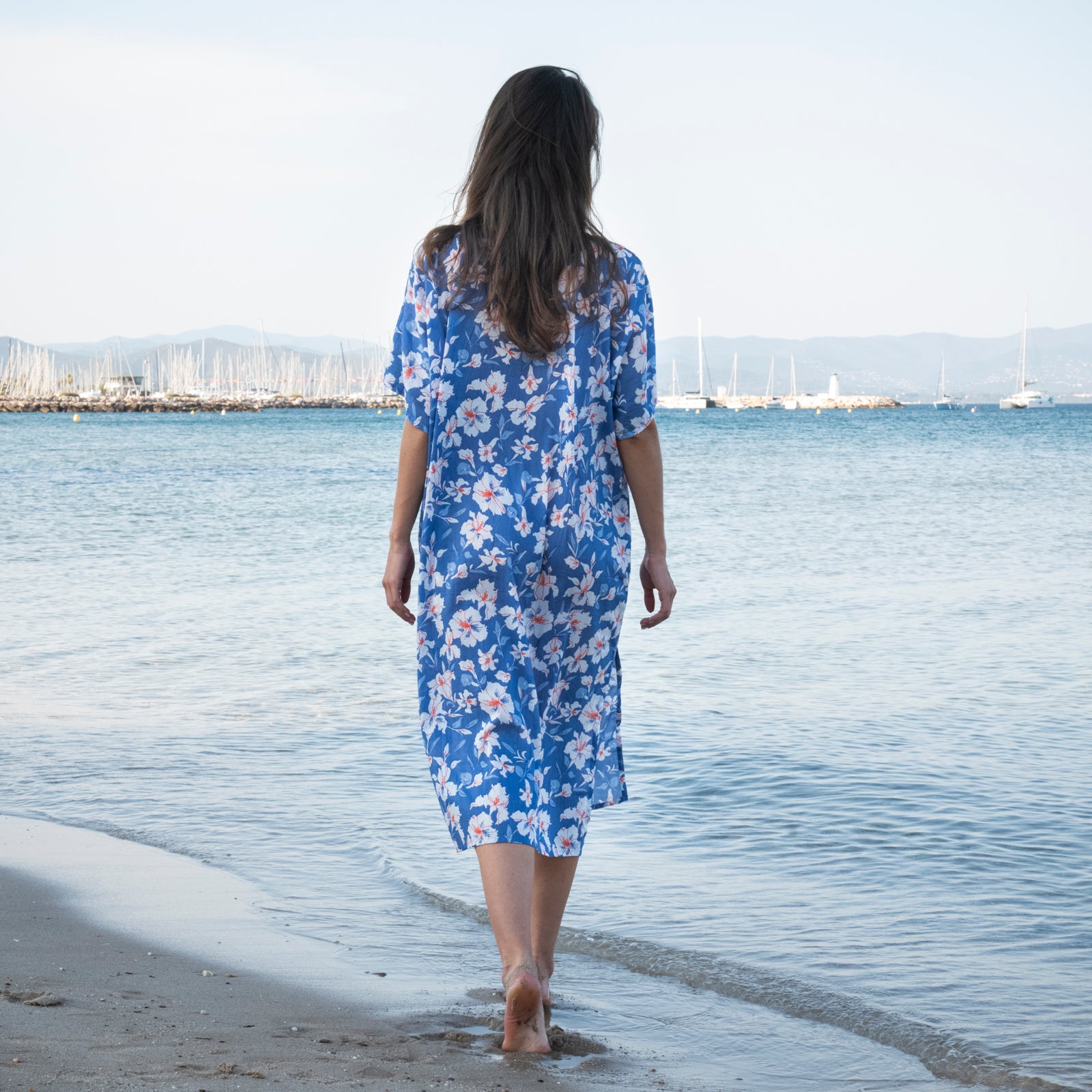 Loulou Caftan Rayol 100% Coton - Lilac LILAC